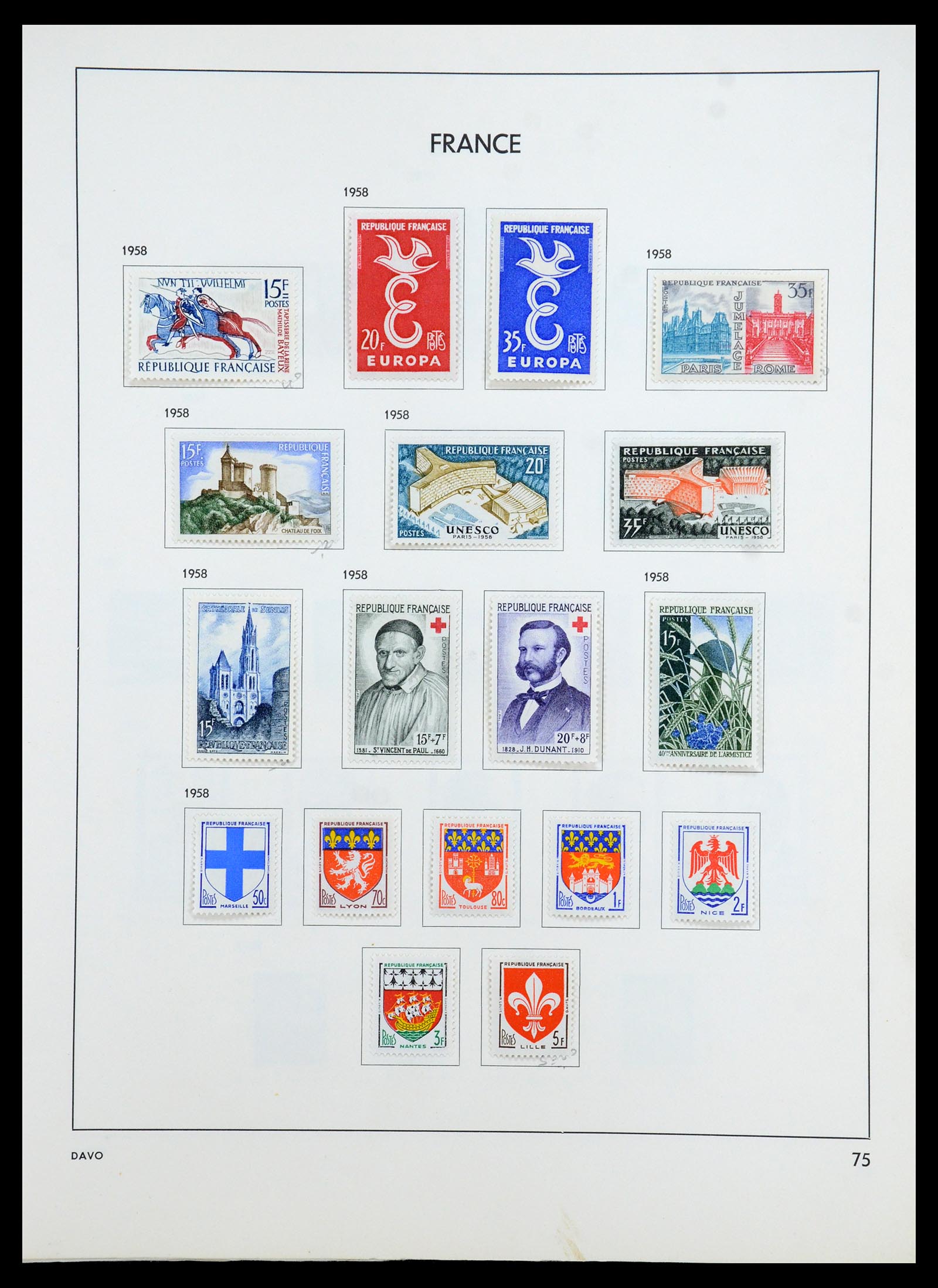 35783 080 - Stamp Collection 35783 France 1849-1988. 