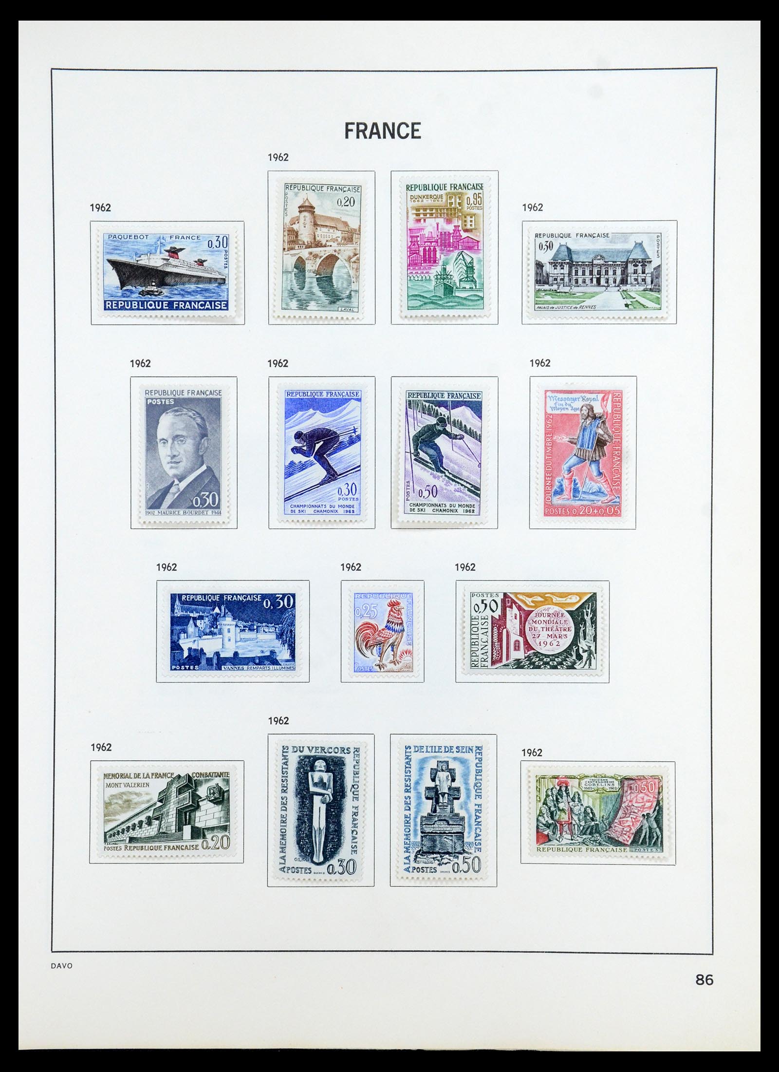 35783 091 - Stamp Collection 35783 France 1849-1988. 