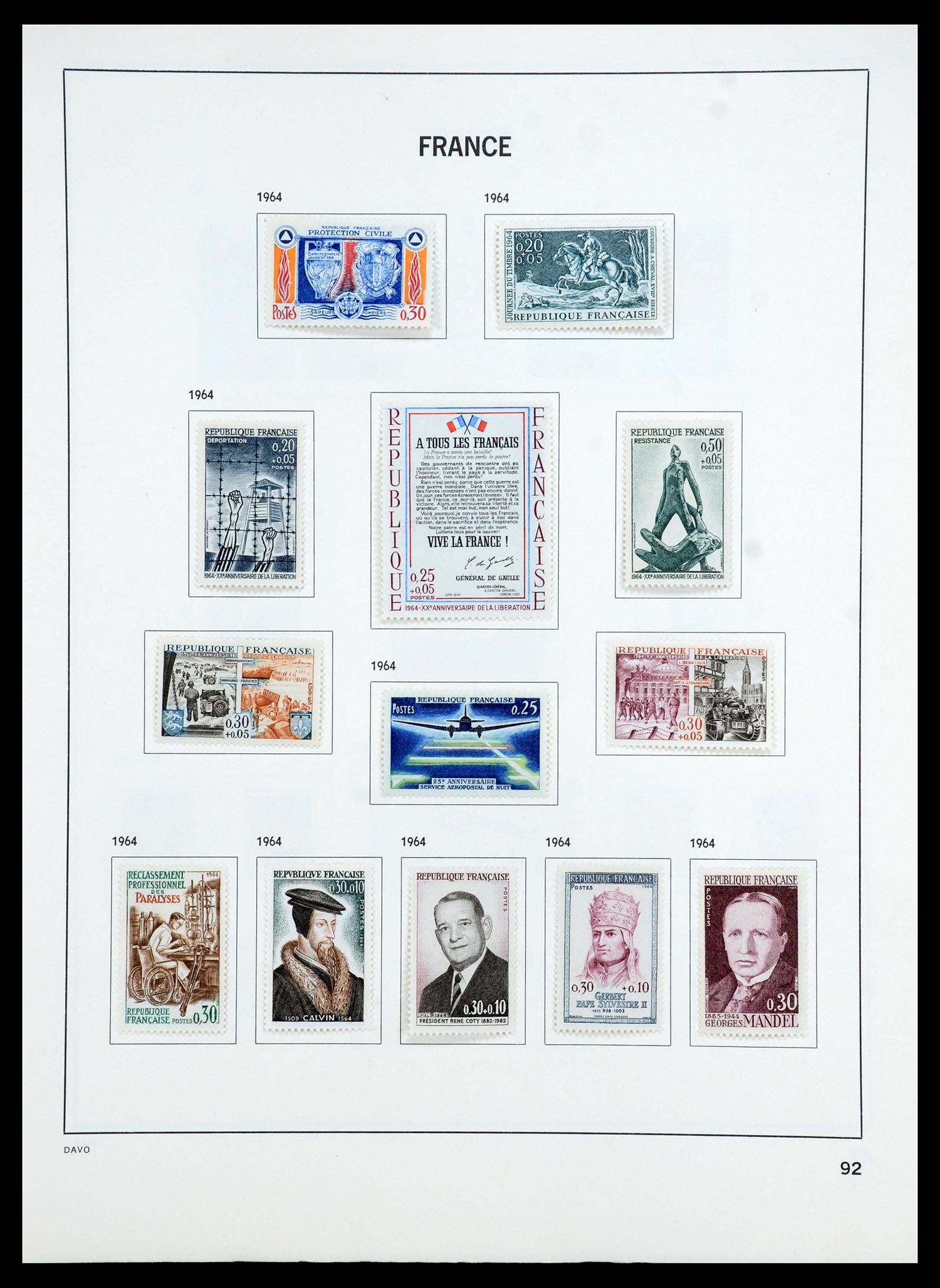 35783 097 - Stamp Collection 35783 France 1849-1988. 