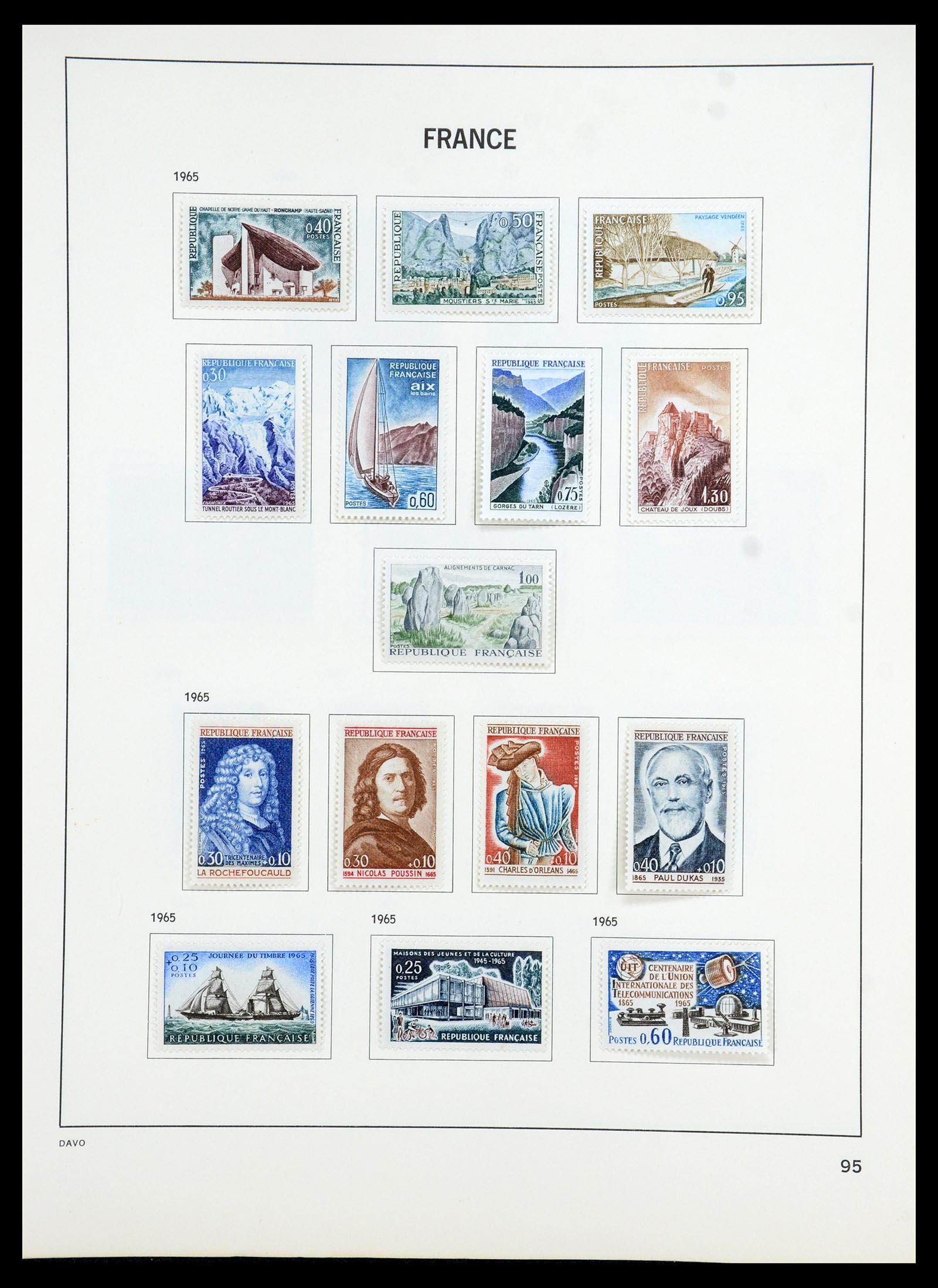 35783 100 - Stamp Collection 35783 France 1849-1988. 