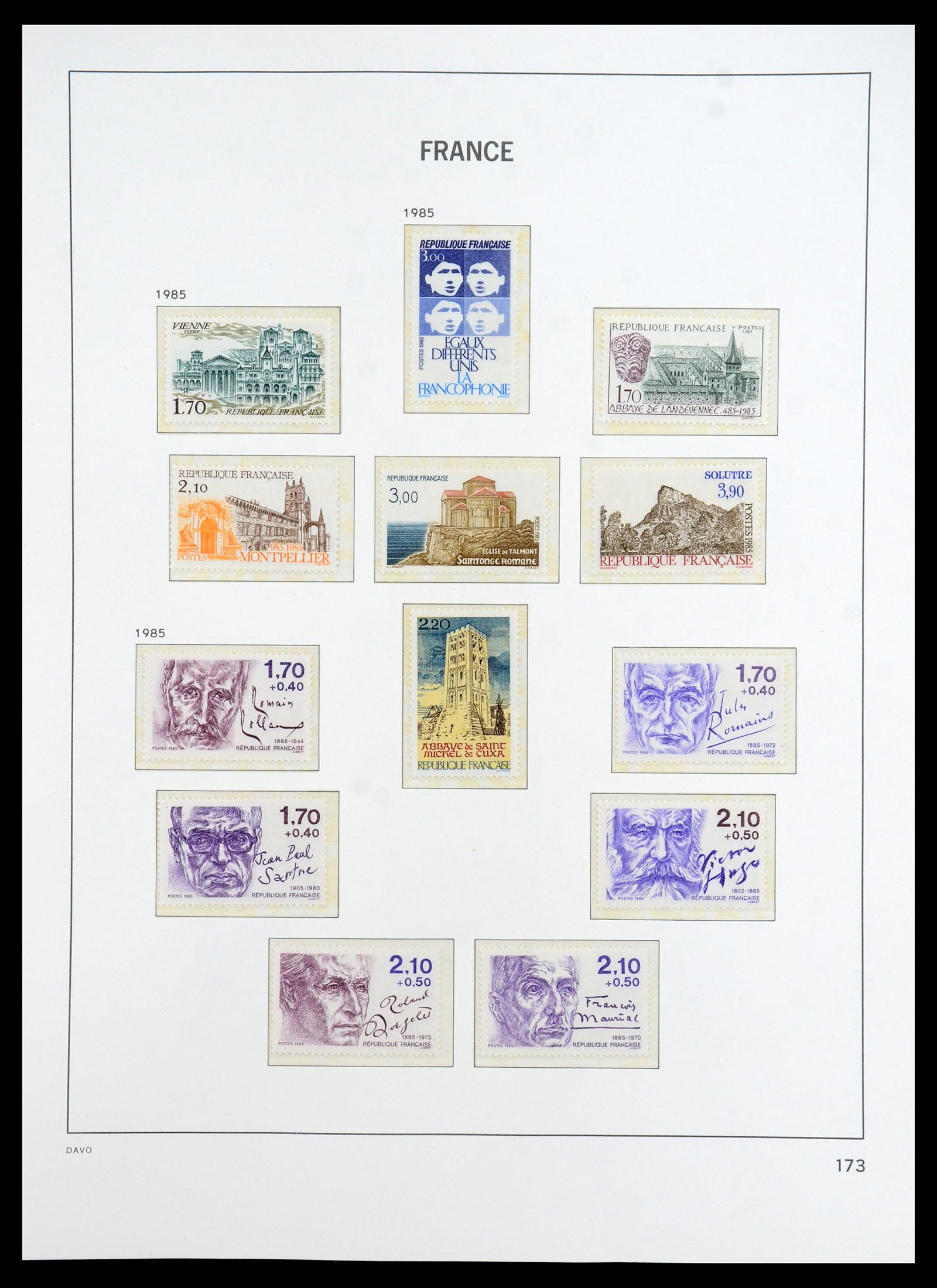 35783 193 - Stamp Collection 35783 France 1849-1988. 