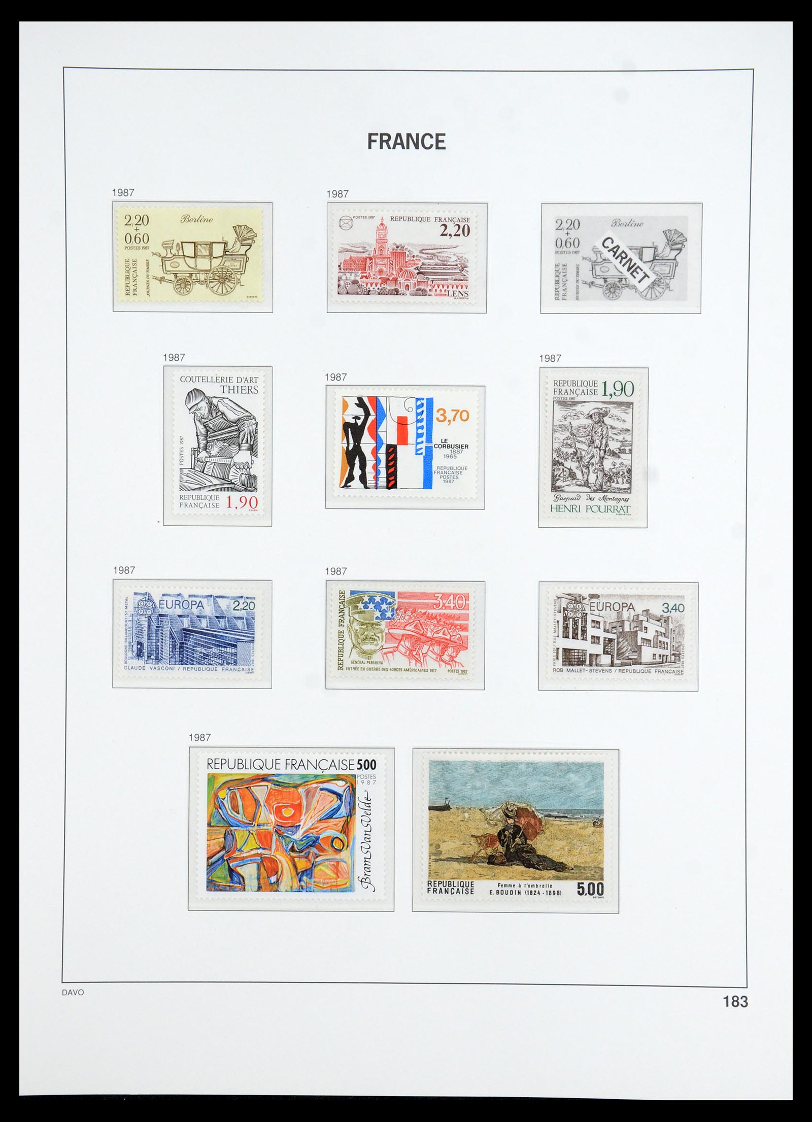 35783 204 - Postzegelverzameling 35783 Frankrijk 1849-1988.