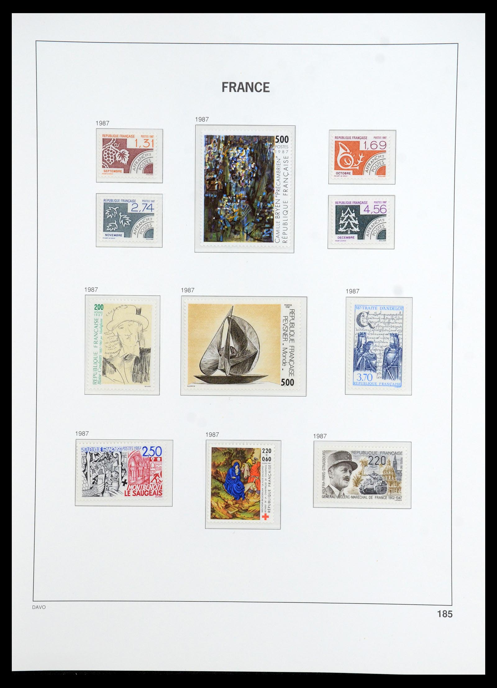 35783 206 - Postzegelverzameling 35783 Frankrijk 1849-1988.