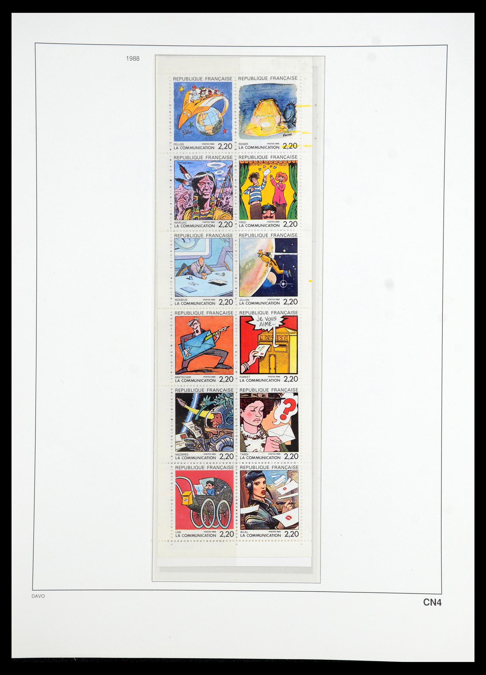35783 207 - Postzegelverzameling 35783 Frankrijk 1849-1988.
