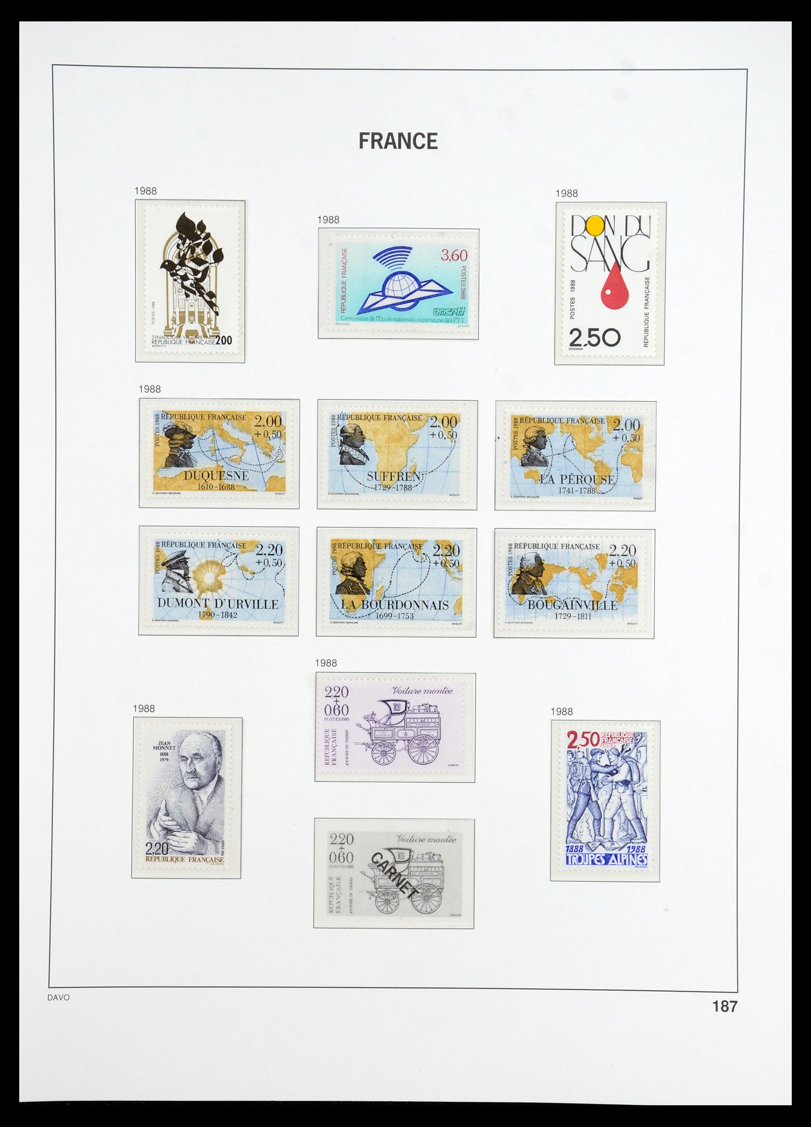 35783 209 - Stamp Collection 35783 France 1849-1988. 