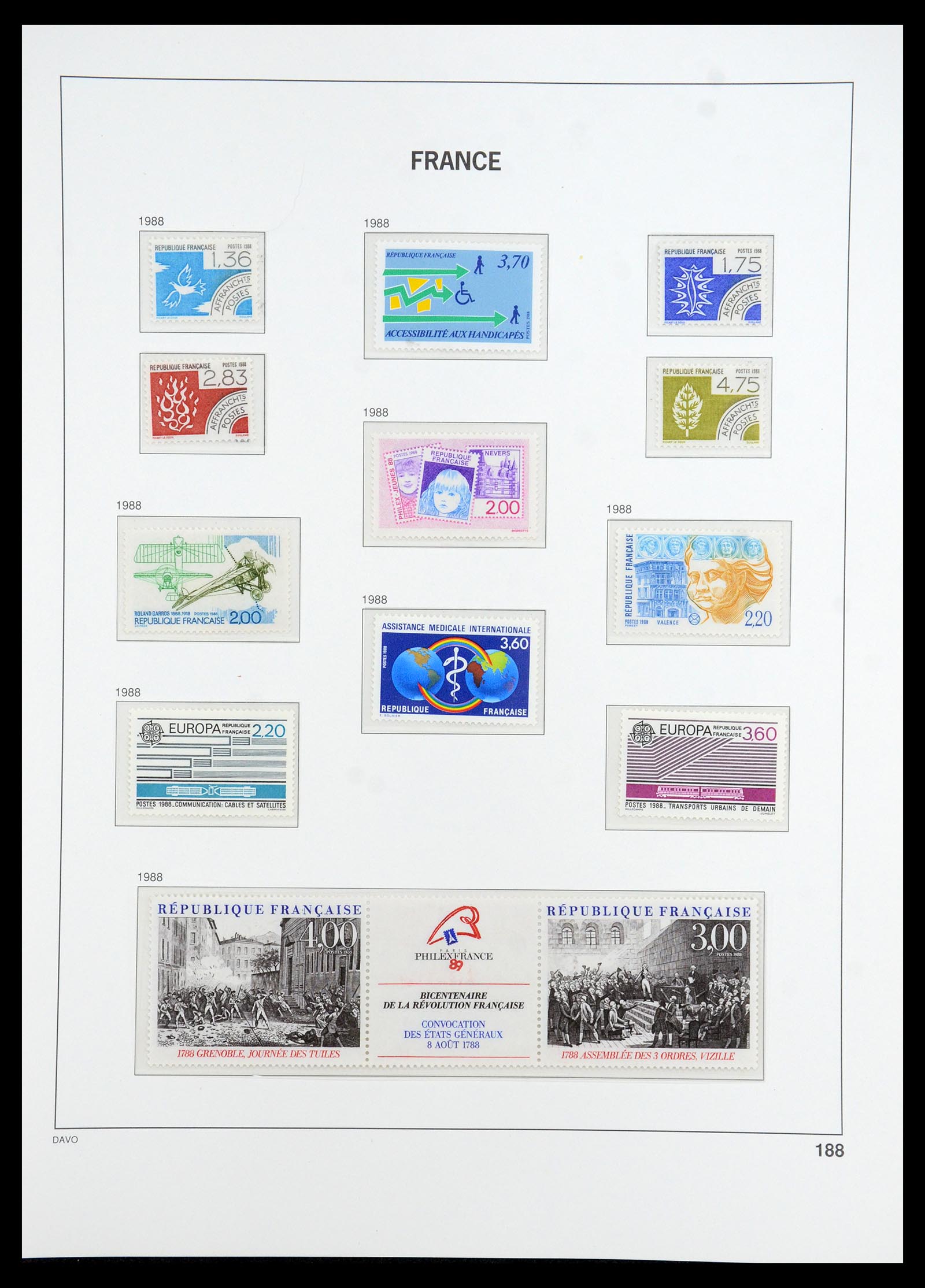 35783 210 - Postzegelverzameling 35783 Frankrijk 1849-1988.