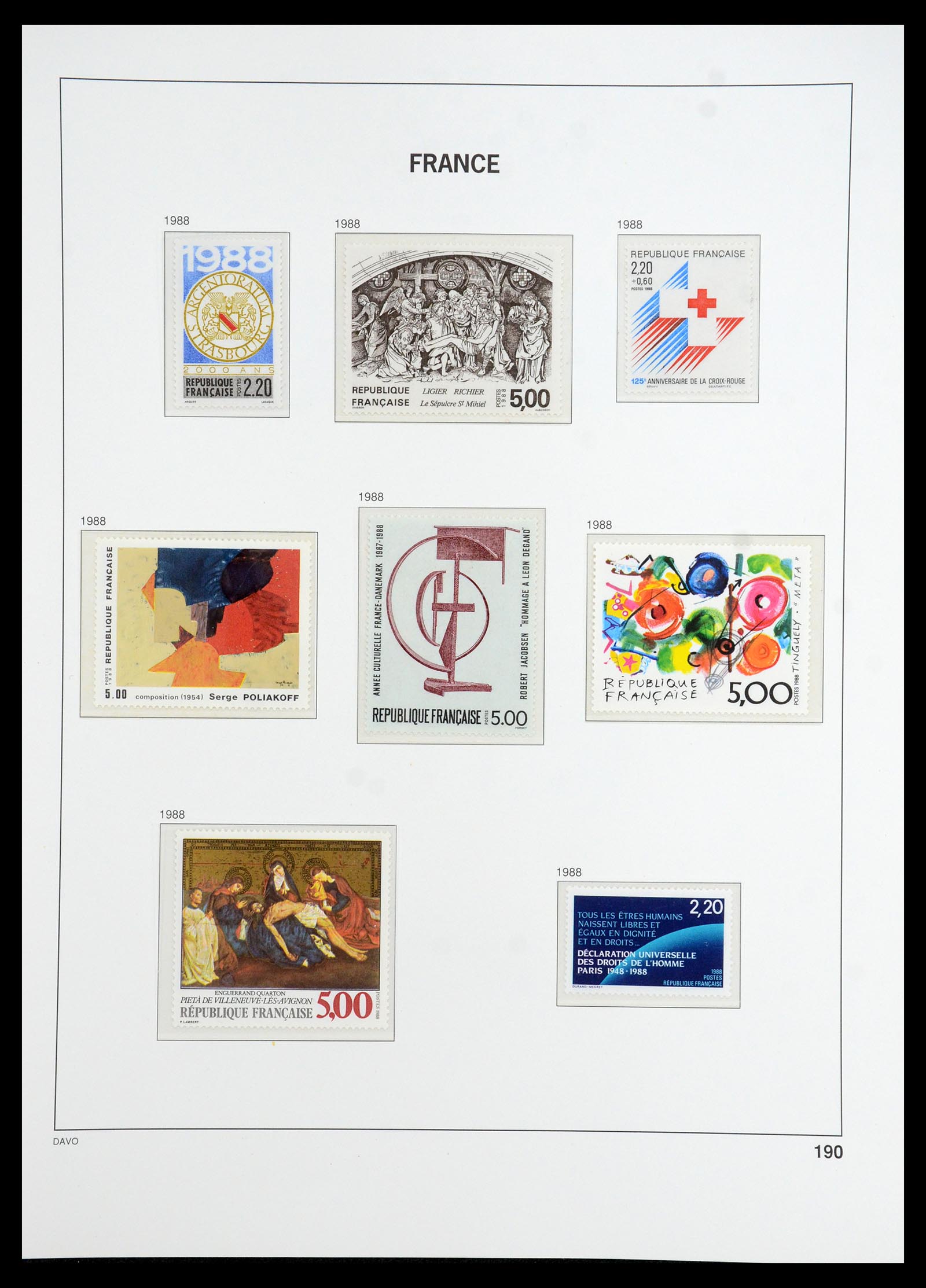 35783 212 - Postzegelverzameling 35783 Frankrijk 1849-1988.