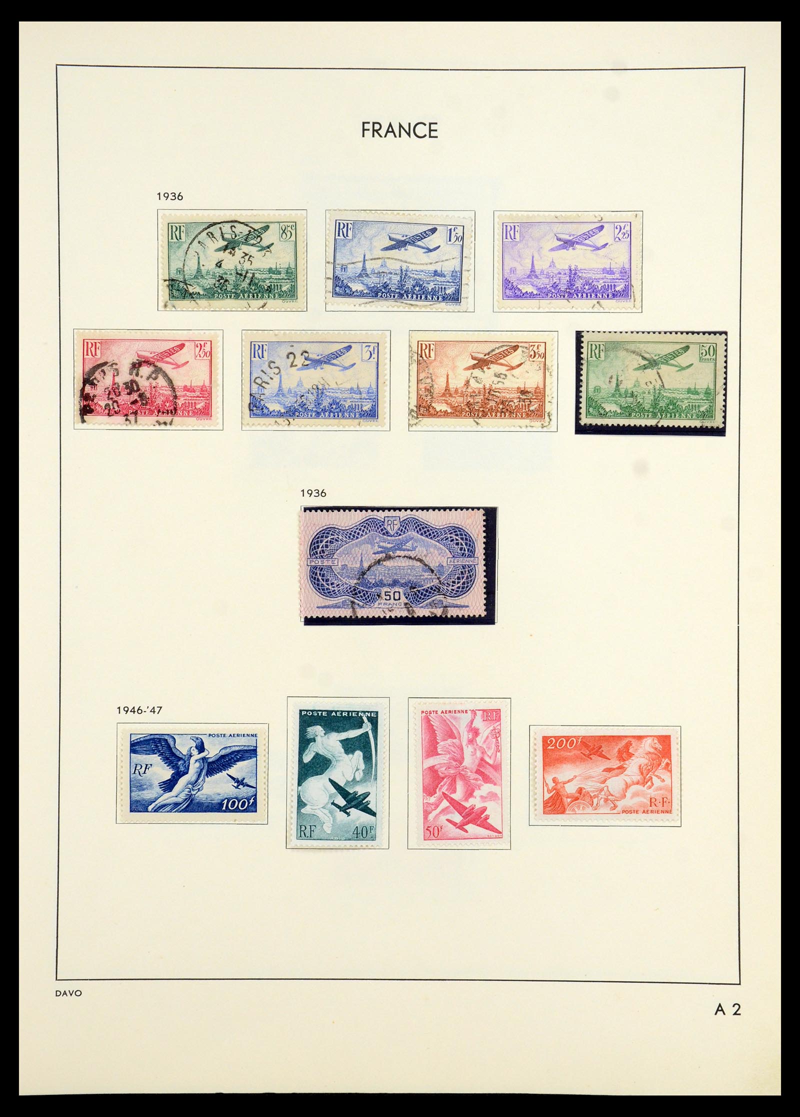 35783 214 - Stamp Collection 35783 France 1849-1988. 
