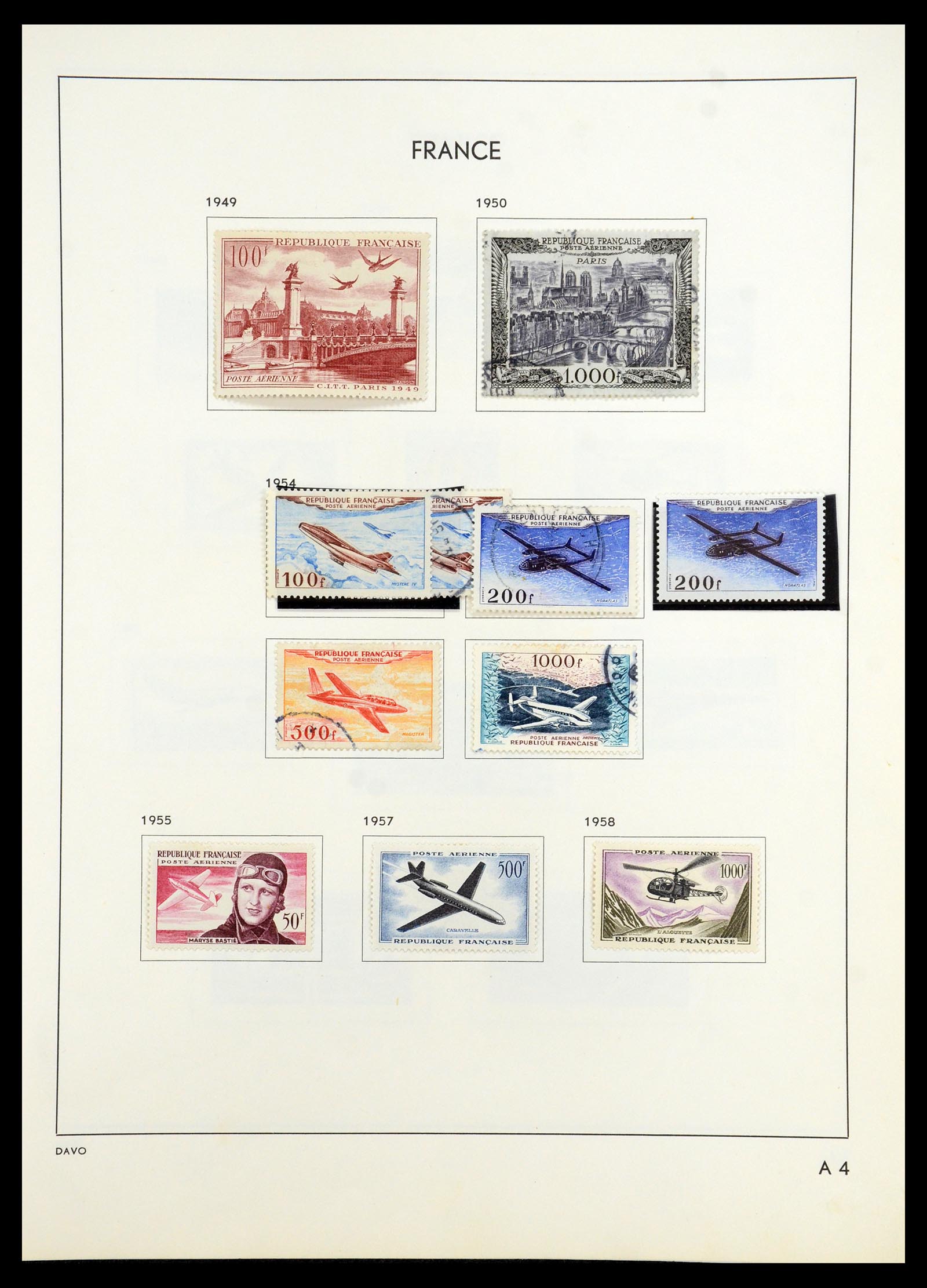 35783 216 - Stamp Collection 35783 France 1849-1988. 