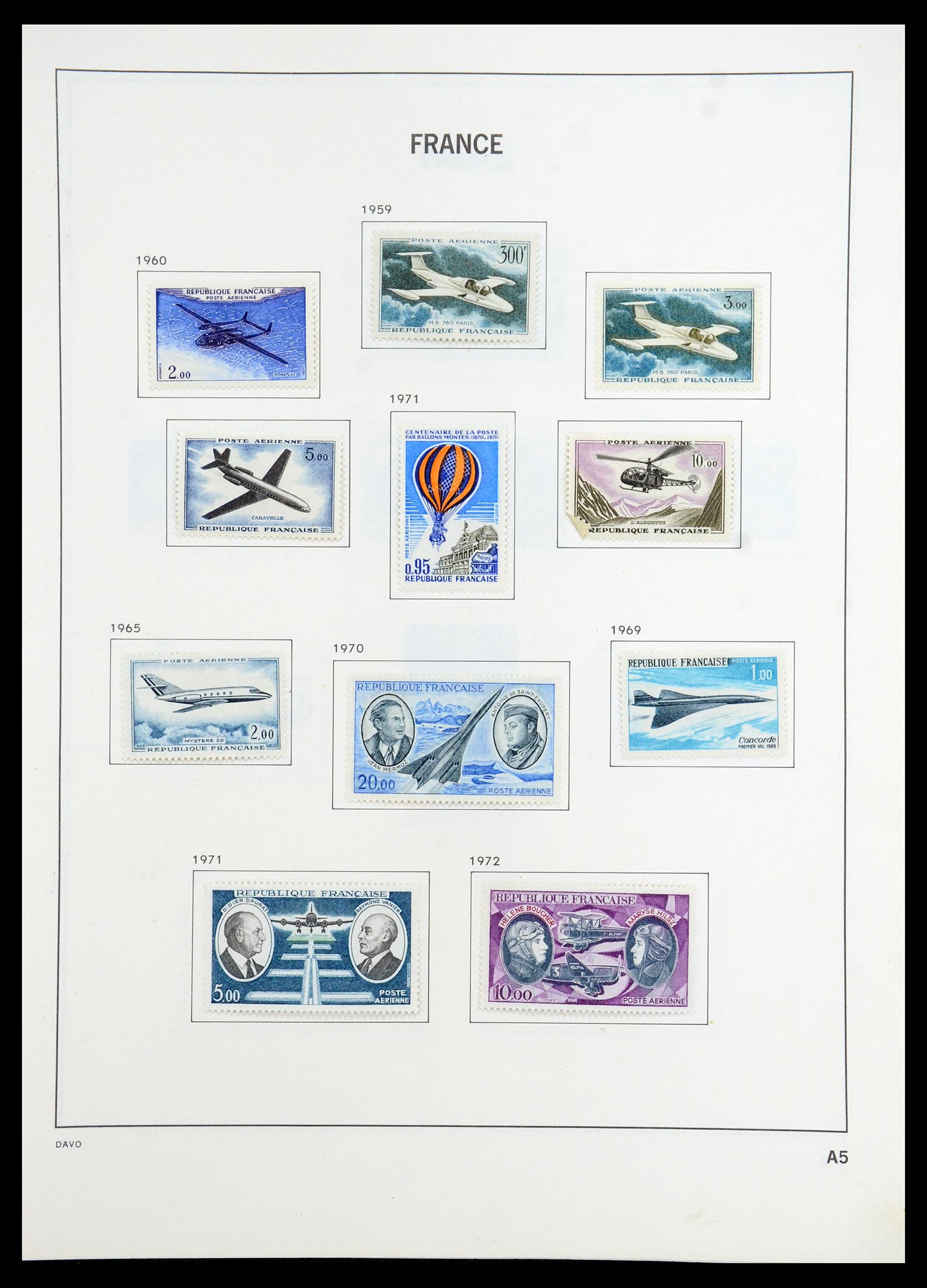 35783 217 - Postzegelverzameling 35783 Frankrijk 1849-1988.