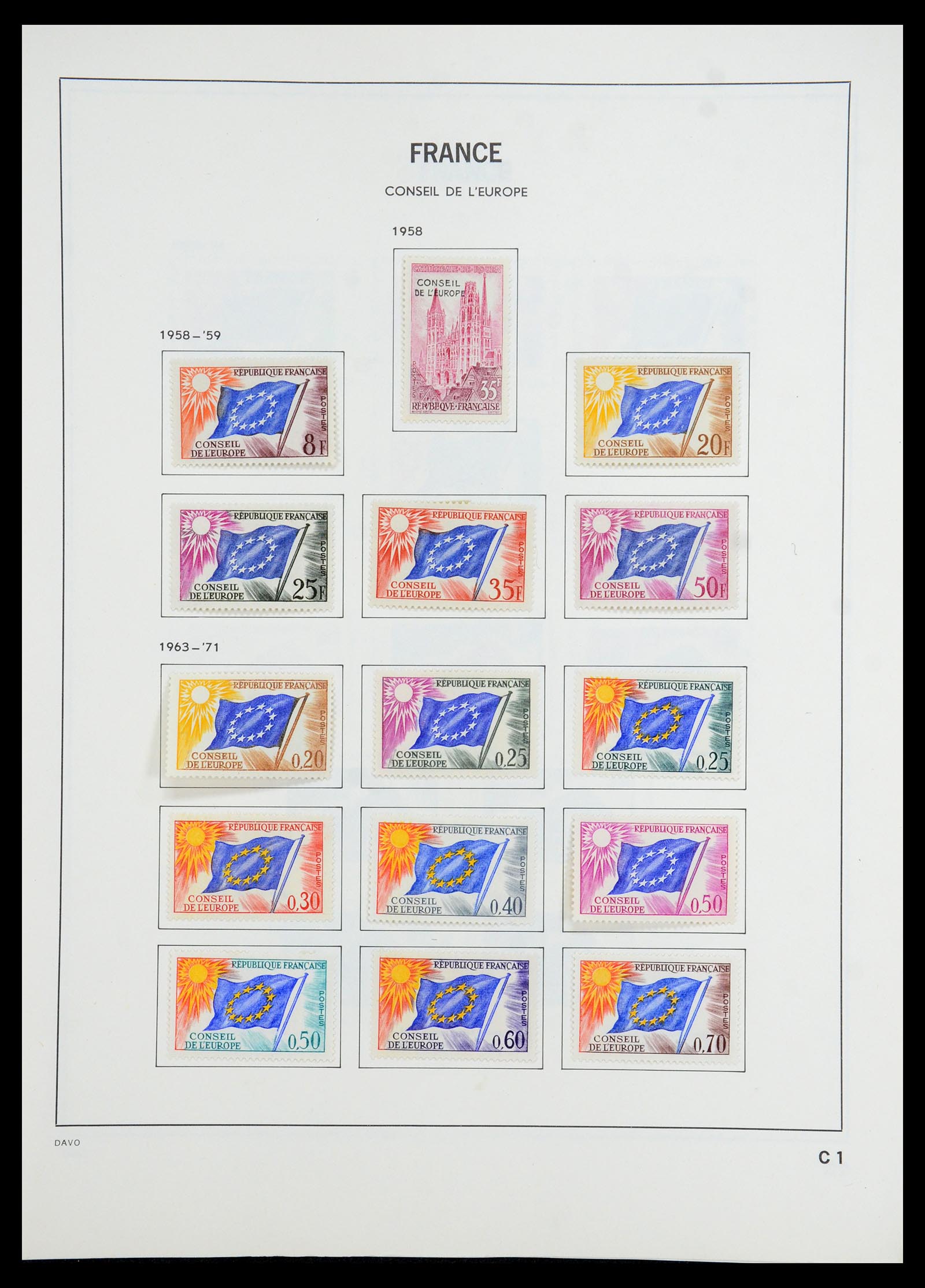 35783 225 - Postzegelverzameling 35783 Frankrijk 1849-1988.