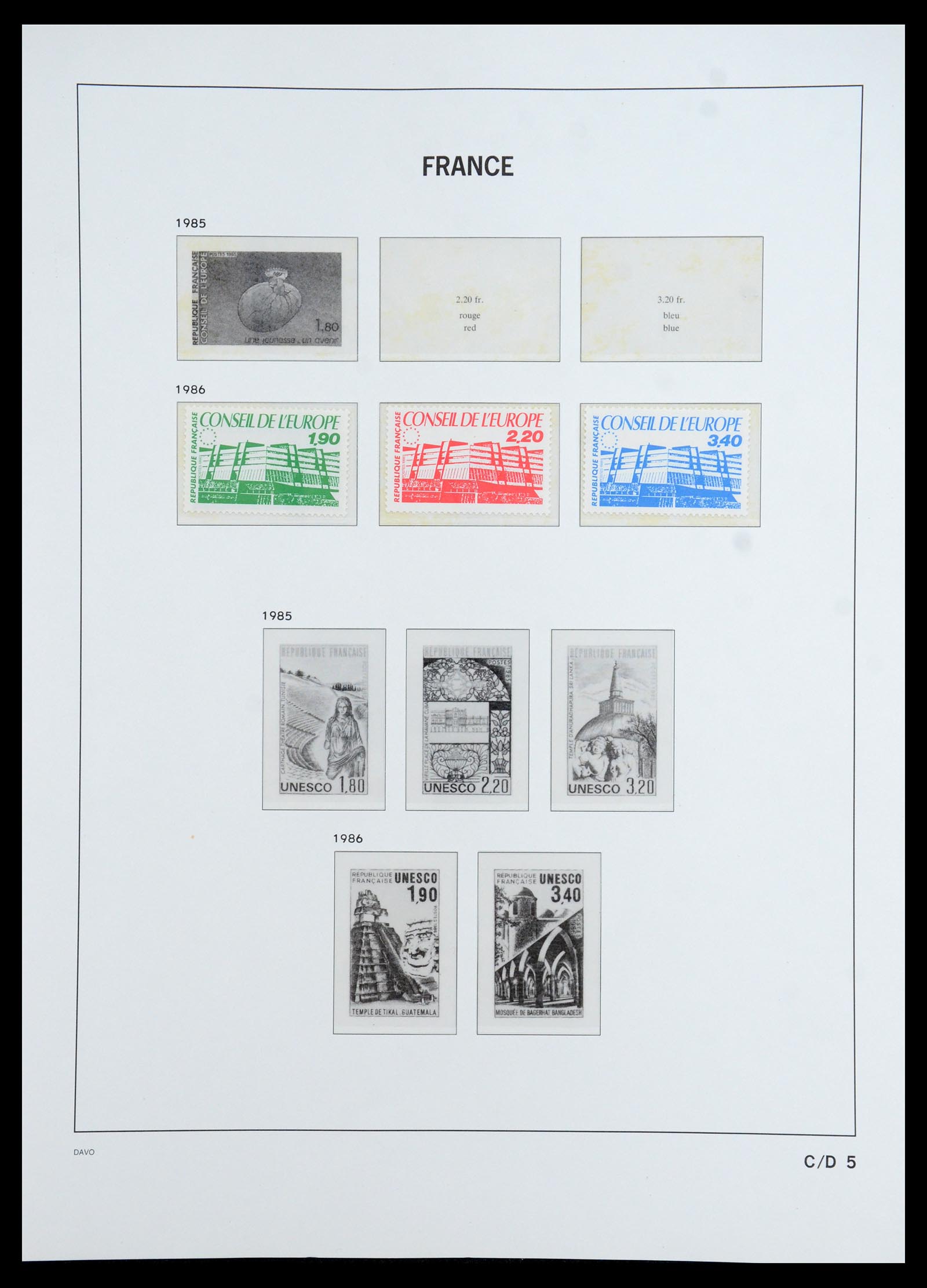 35783 230 - Postzegelverzameling 35783 Frankrijk 1849-1988.