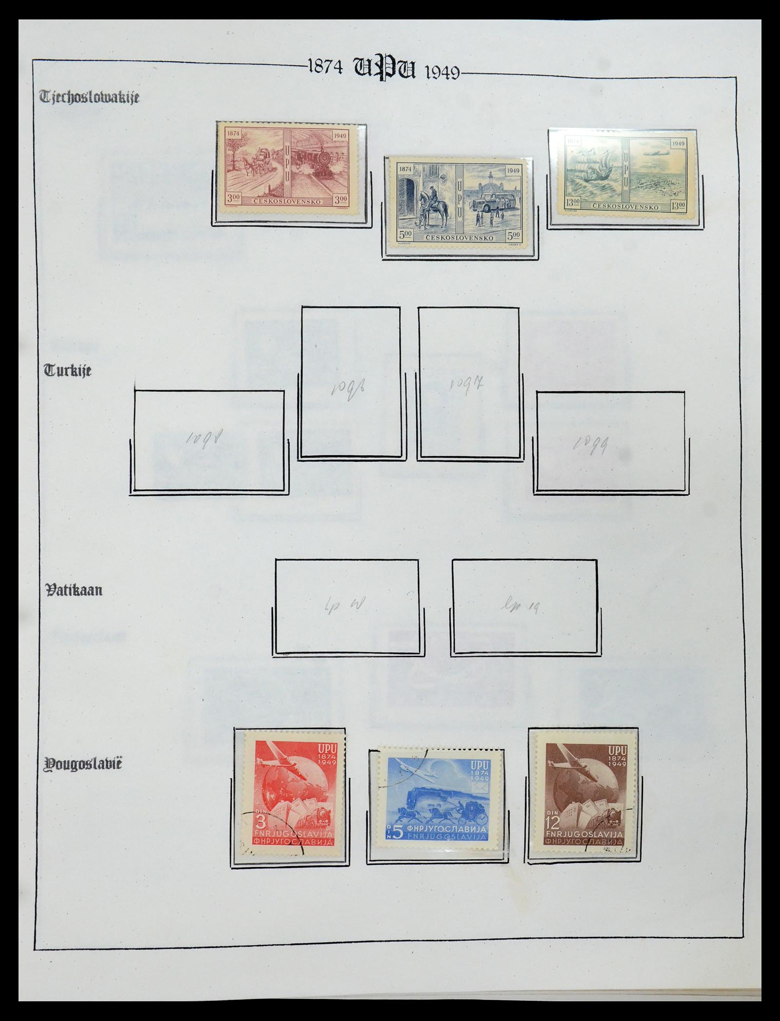 35784 019 - Postzegelverzameling 35784 Motief UPU 1899-1984.