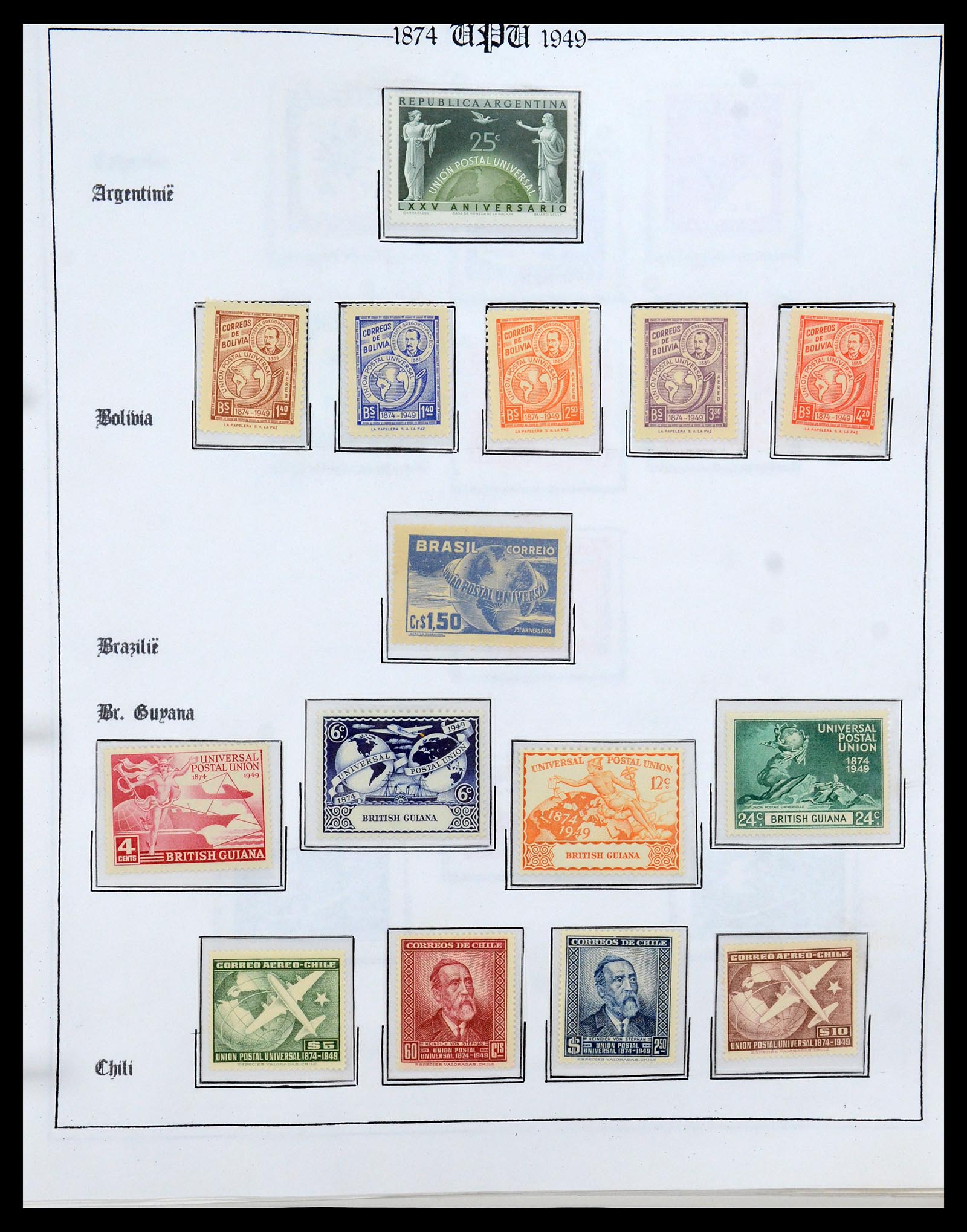 35784 035 - Postzegelverzameling 35784 Motief UPU 1899-1984.
