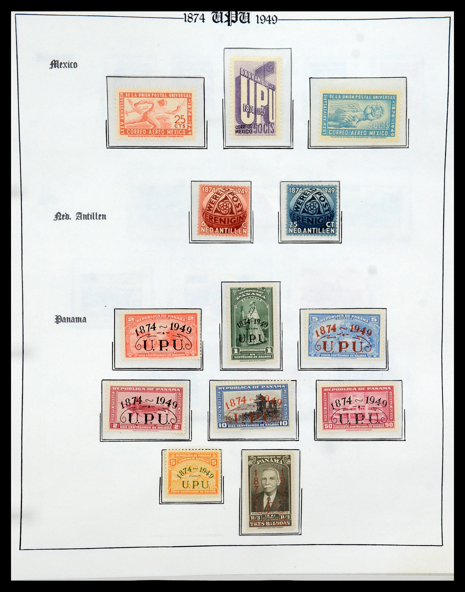 35784 042 - Postzegelverzameling 35784 Motief UPU 1899-1984.