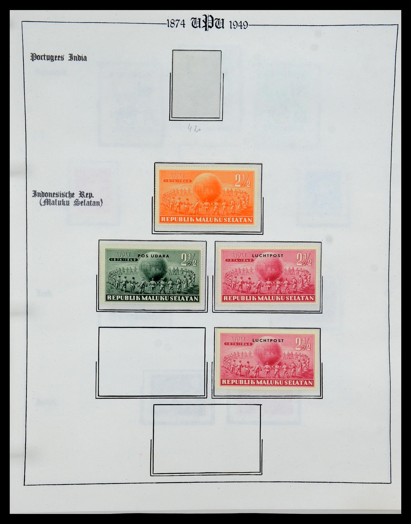 35784 058 - Postzegelverzameling 35784 Motief UPU 1899-1984.