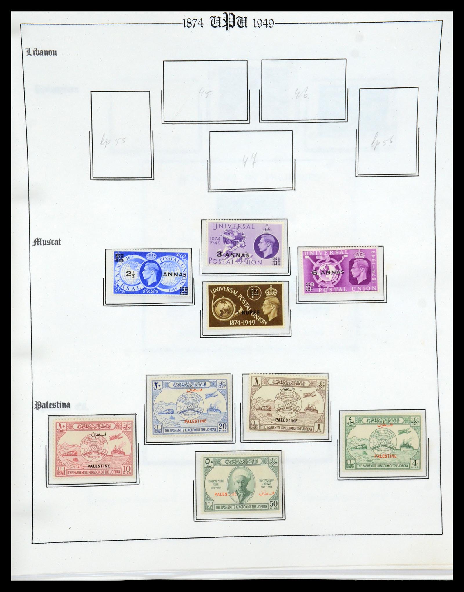 35784 067 - Postzegelverzameling 35784 Motief UPU 1899-1984.
