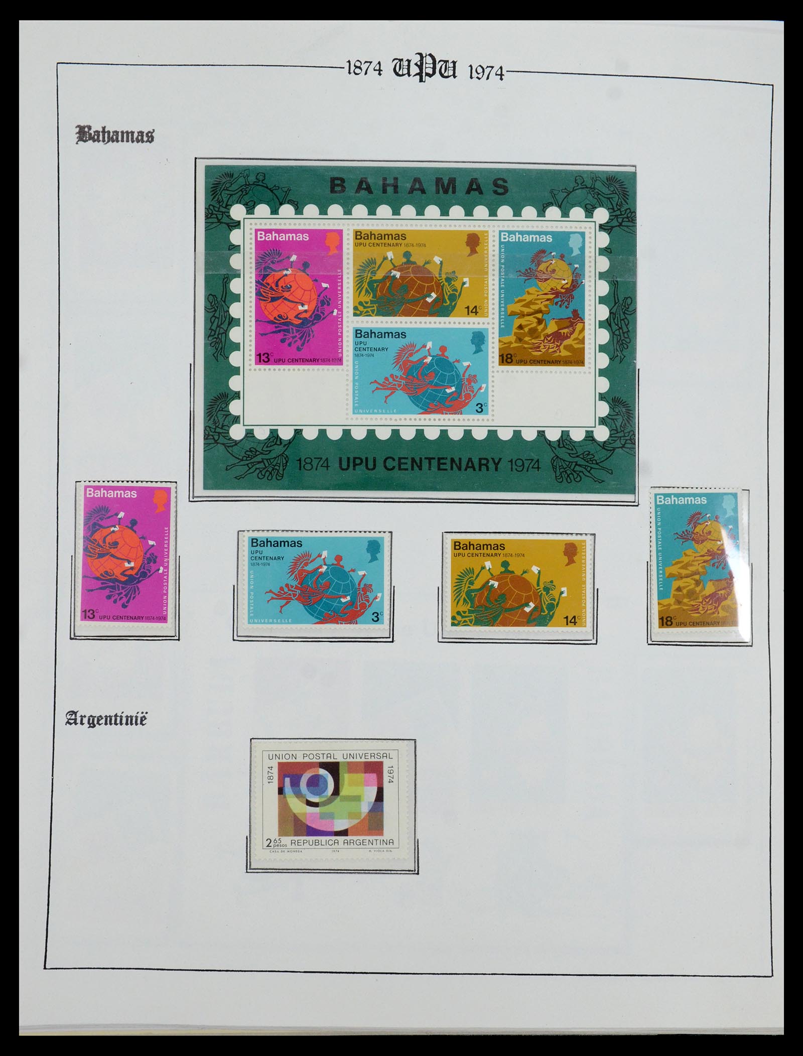 35784 121 - Postzegelverzameling 35784 Motief UPU 1899-1984.
