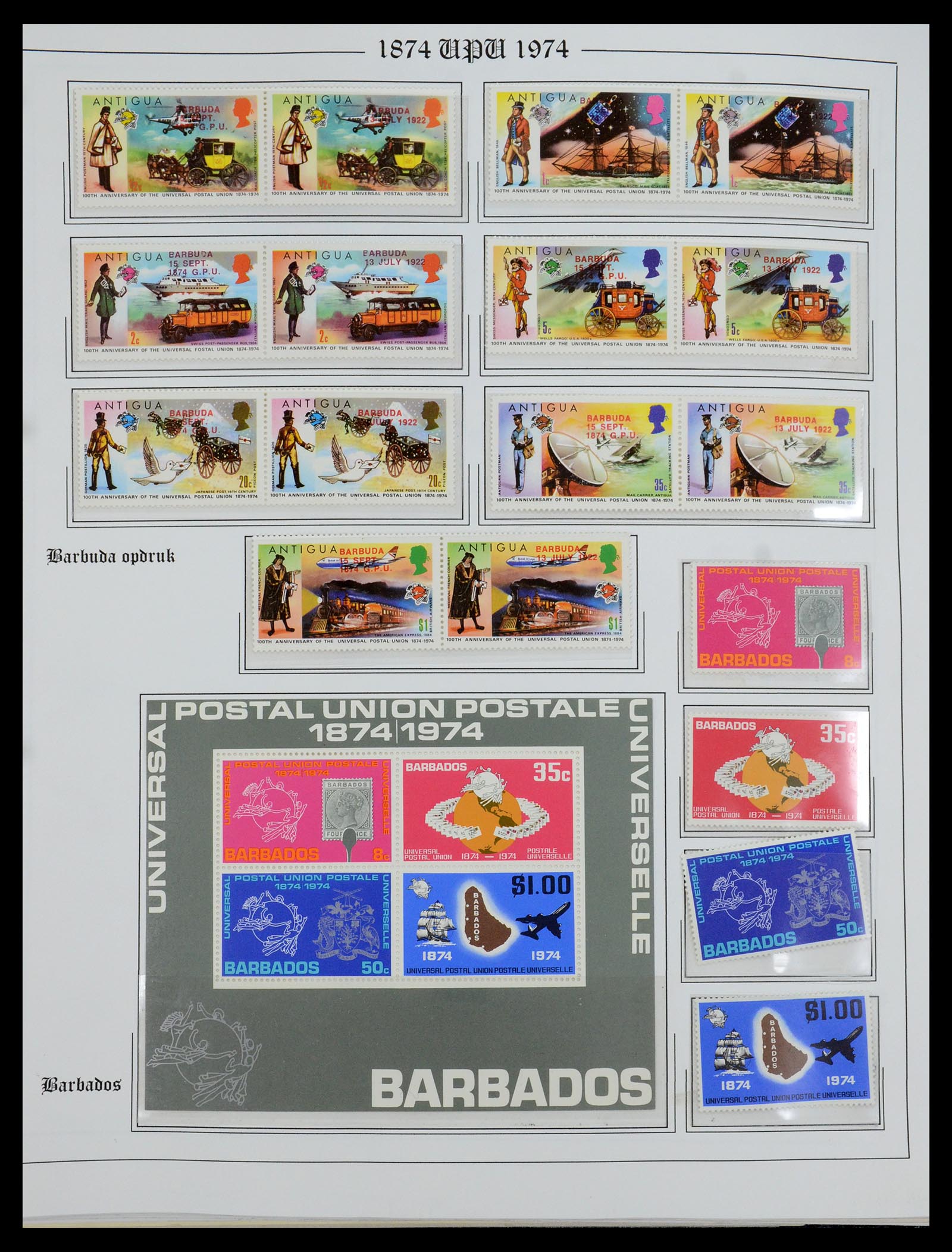 35784 124 - Postzegelverzameling 35784 Motief UPU 1899-1984.