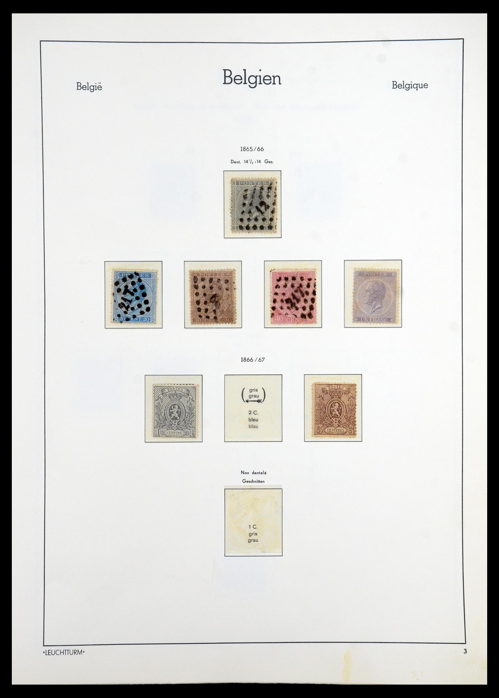 35785 003 - Stamp Collection 35785 Belgium 1849-1960.