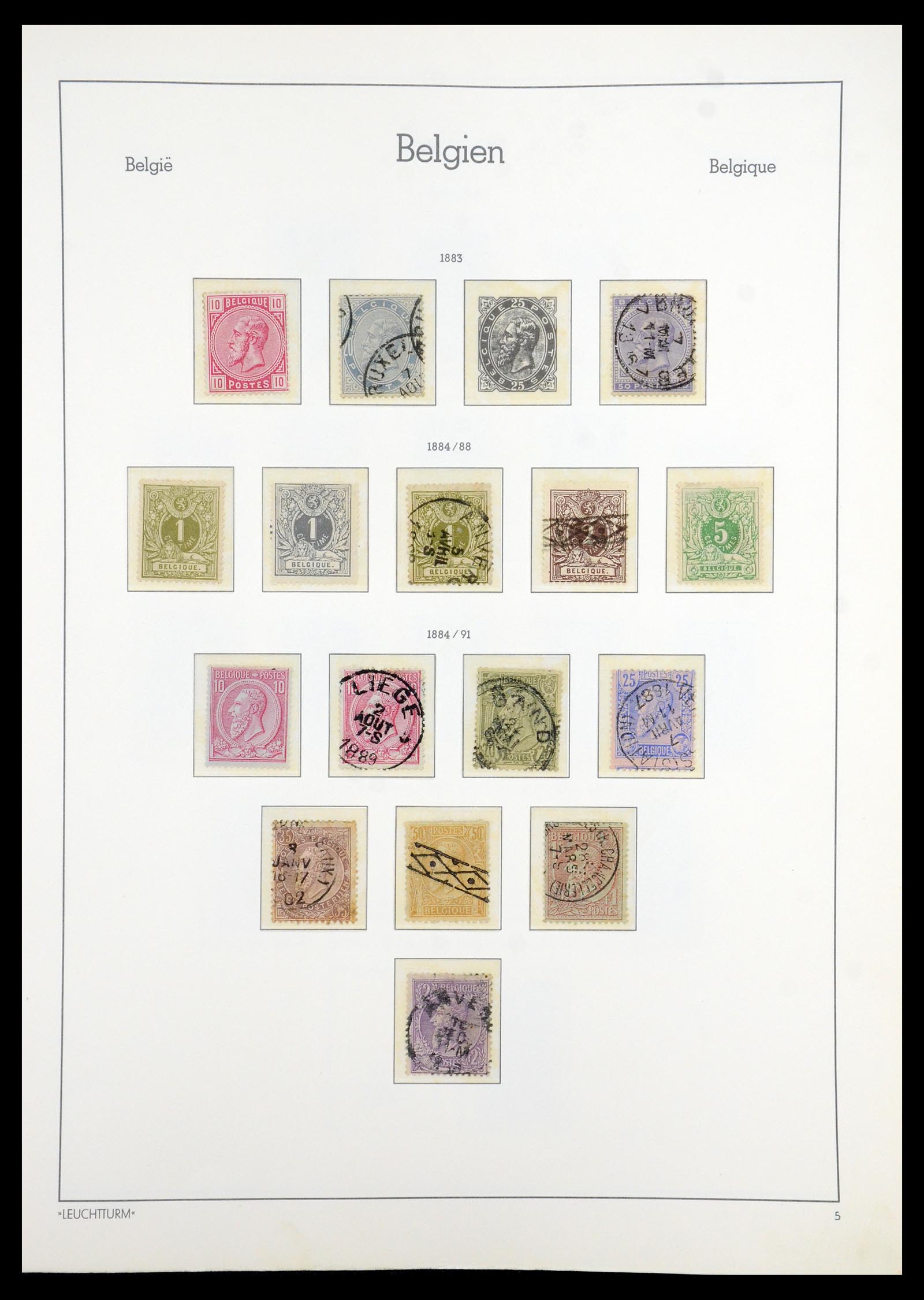 35785 007 - Stamp Collection 35785 Belgium 1849-1960.