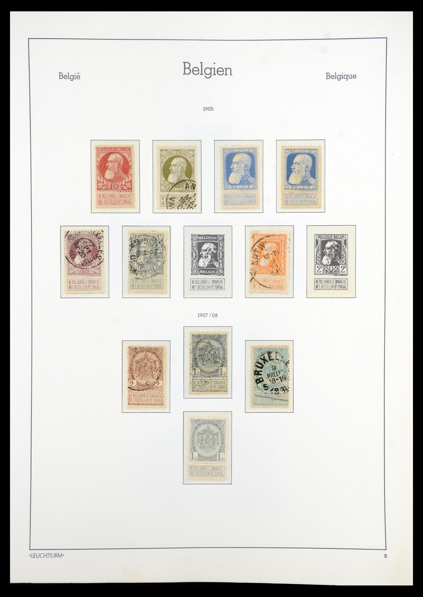 35785 010 - Stamp Collection 35785 Belgium 1849-1960.