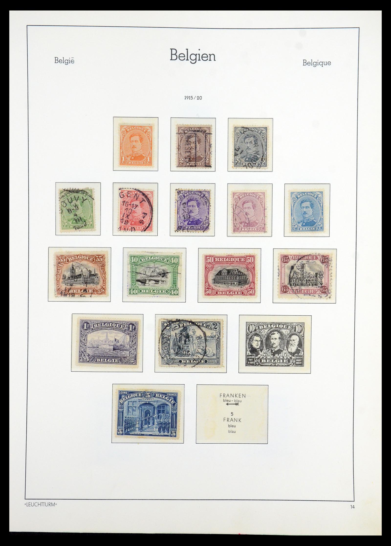 35785 016 - Stamp Collection 35785 Belgium 1849-1960.