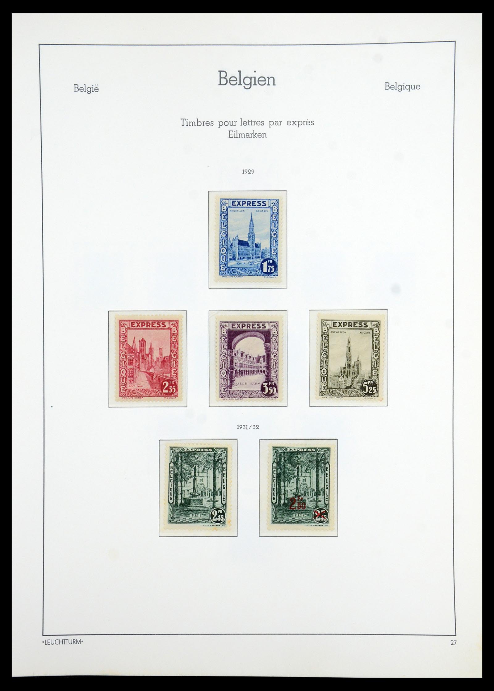 35785 029 - Stamp Collection 35785 Belgium 1849-1960.