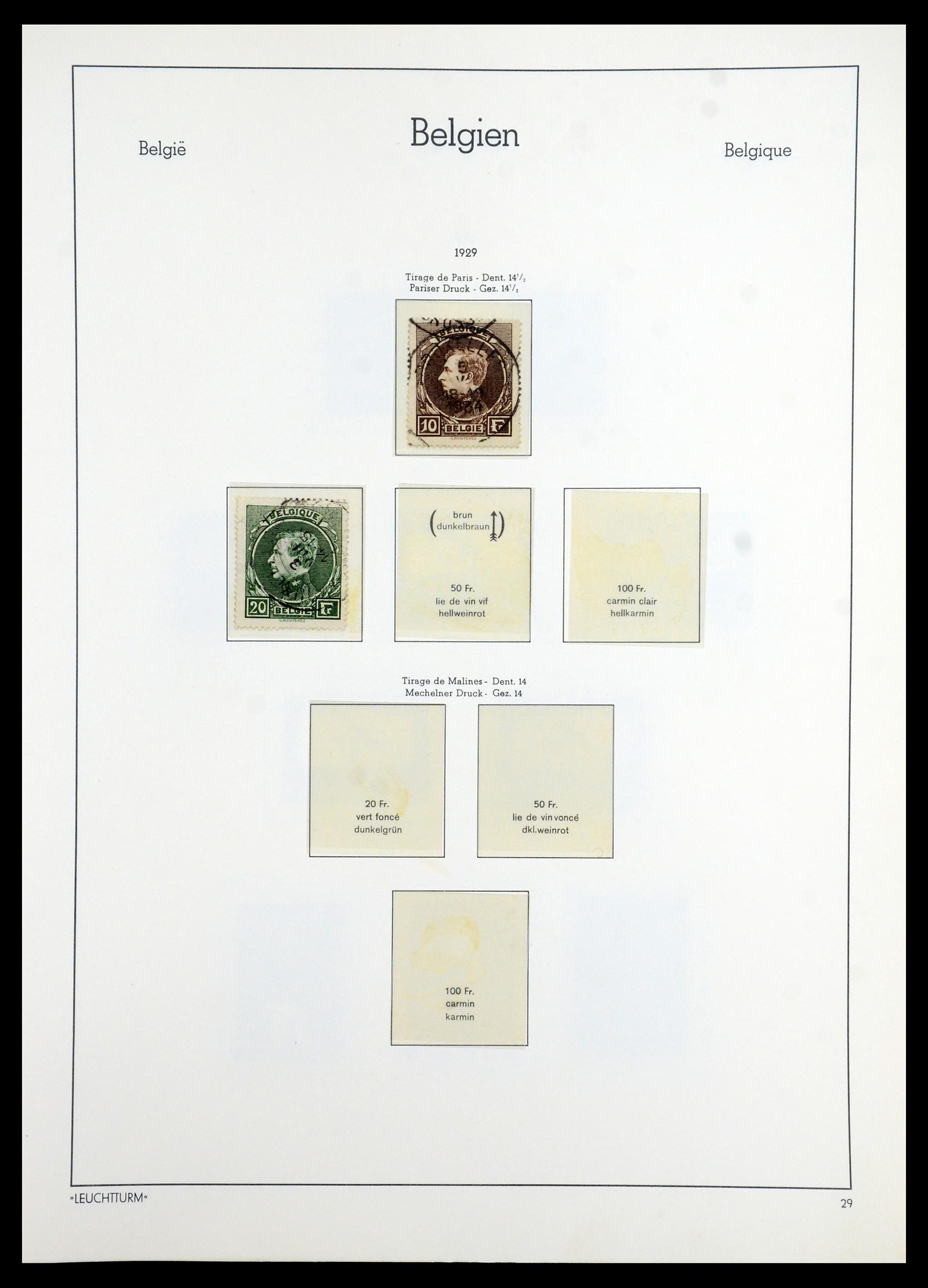 35785 031 - Stamp Collection 35785 Belgium 1849-1960.