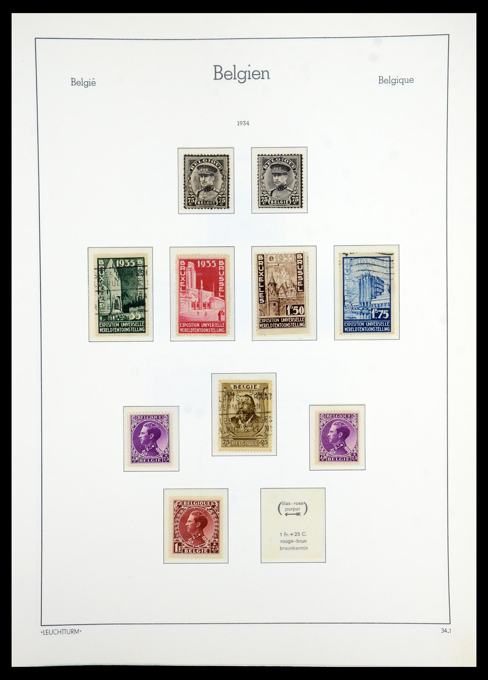 35785 041 - Stamp Collection 35785 Belgium 1849-1960.