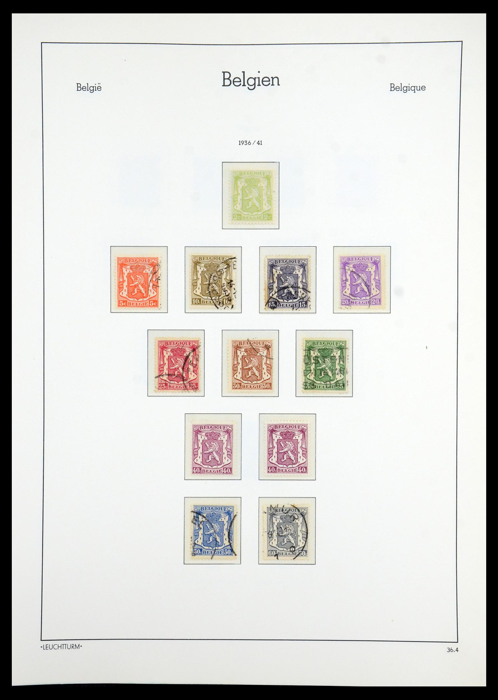 35785 047 - Postzegelverzameling 35785 België 1849-1960.