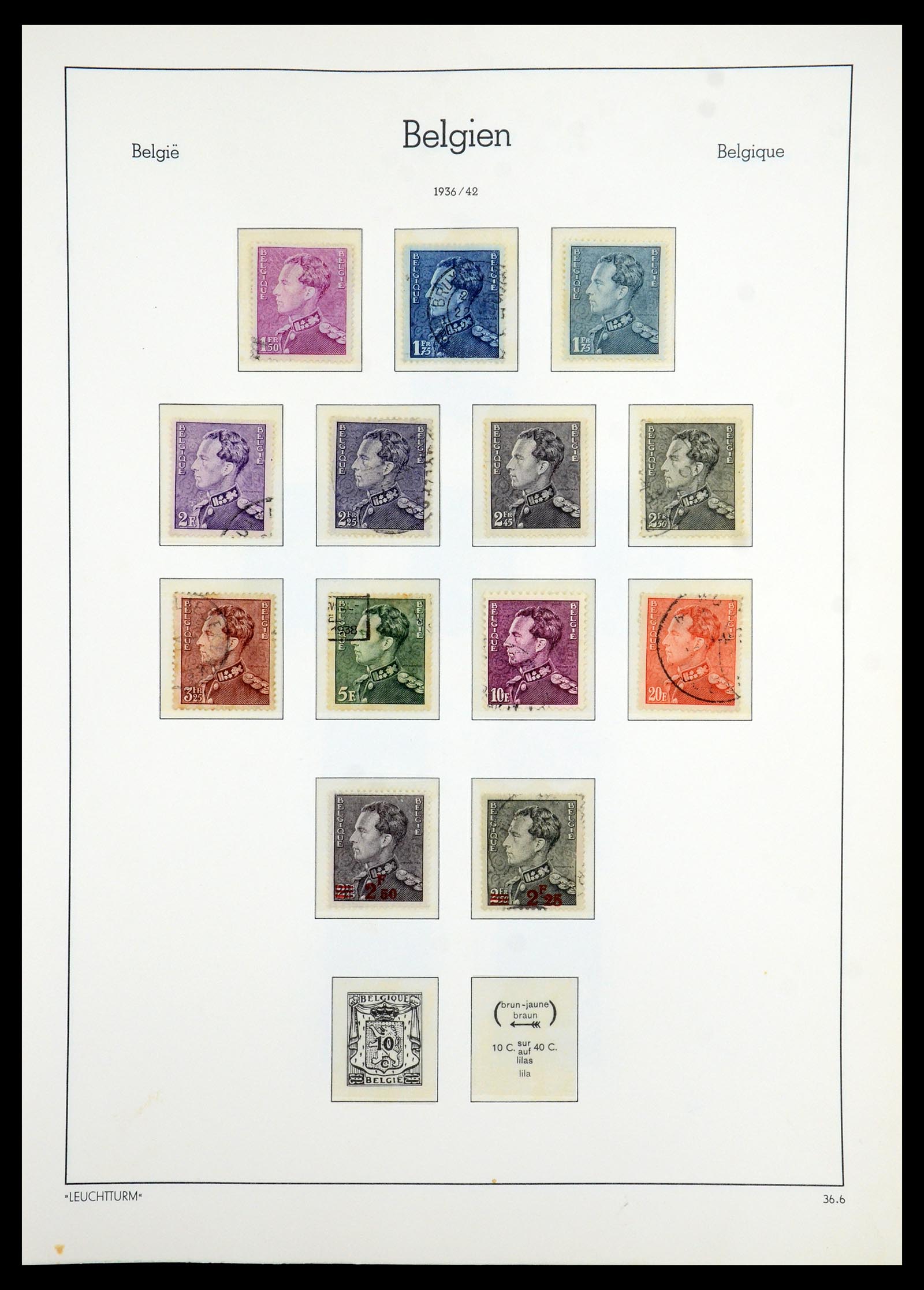 35785 049 - Stamp Collection 35785 Belgium 1849-1960.