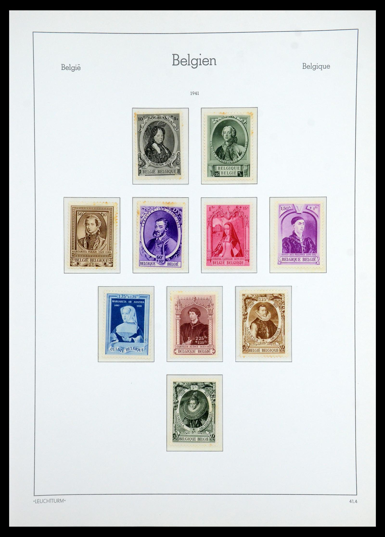 35785 063 - Stamp Collection 35785 Belgium 1849-1960.