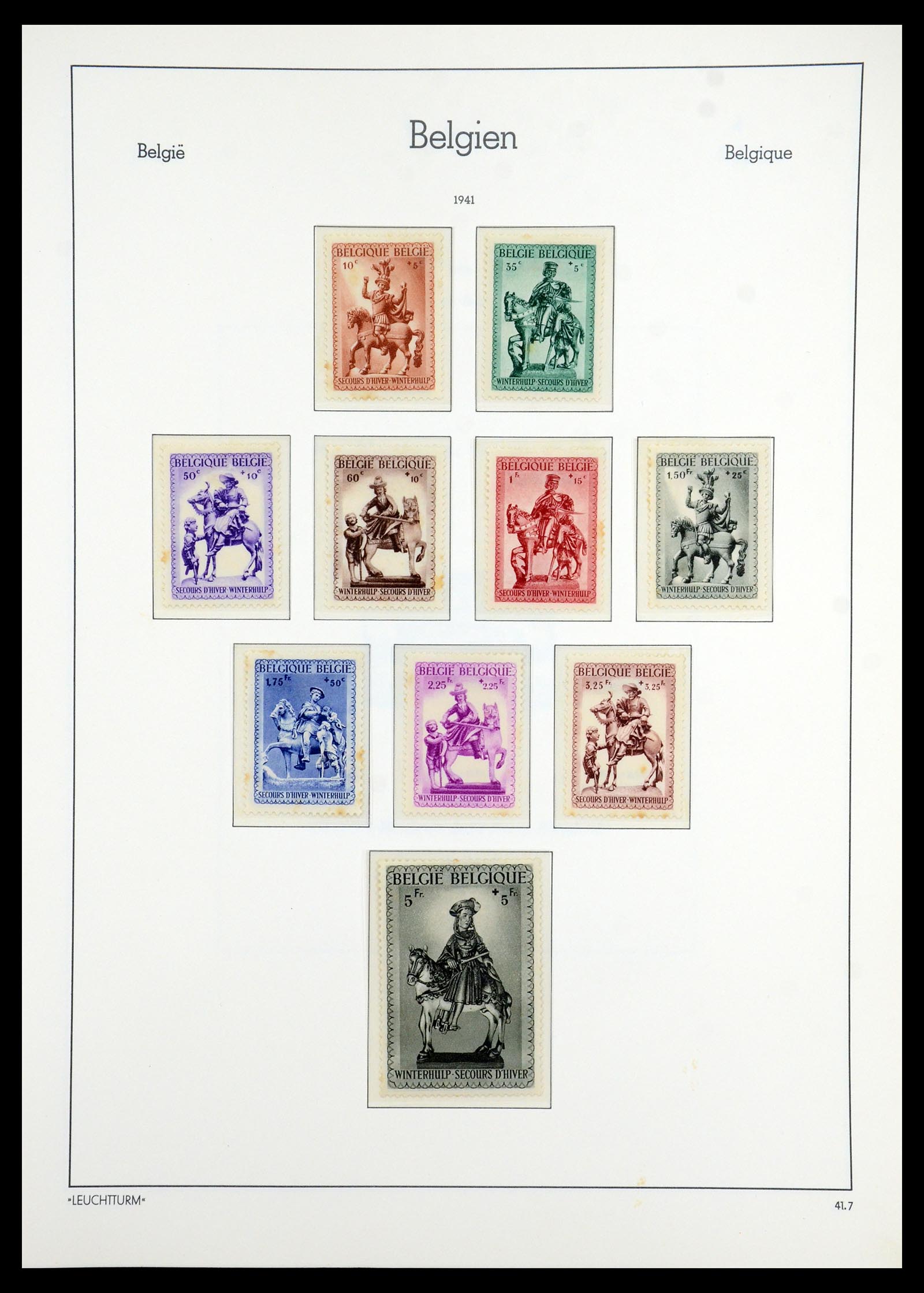 35785 064 - Stamp Collection 35785 Belgium 1849-1960.