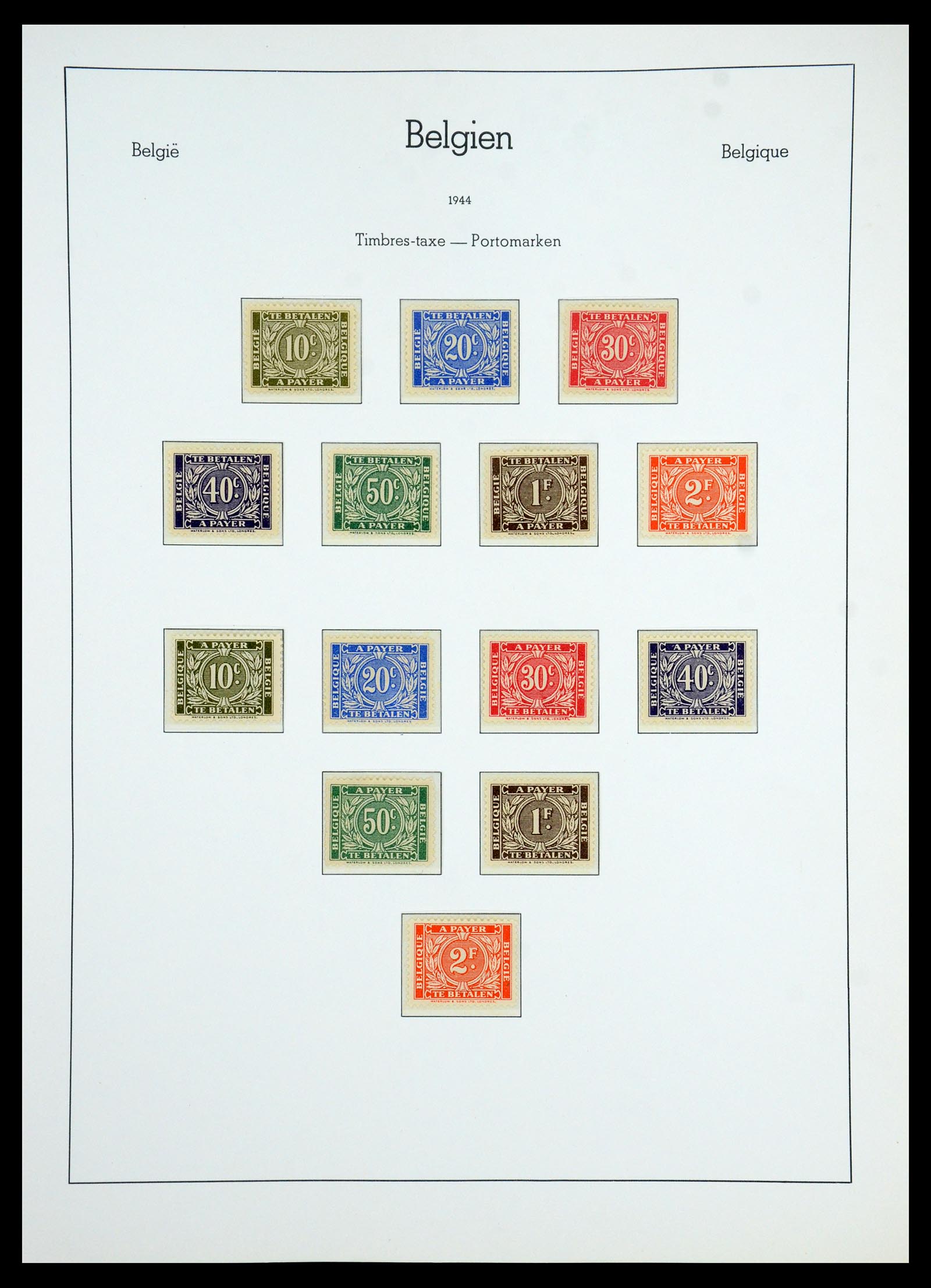 35785 076 - Stamp Collection 35785 Belgium 1849-1960.