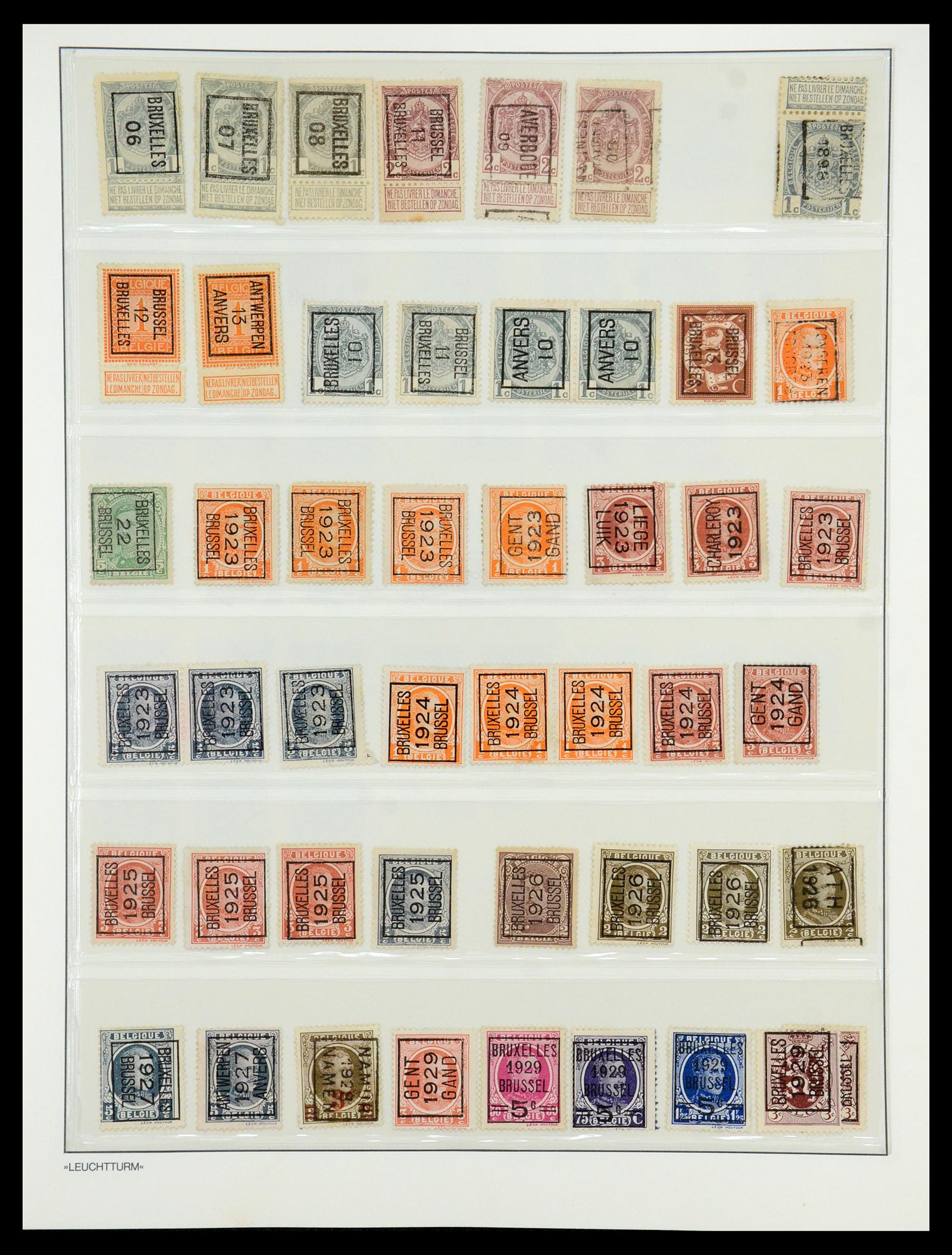 35785 083 - Stamp Collection 35785 Belgium 1849-1960.