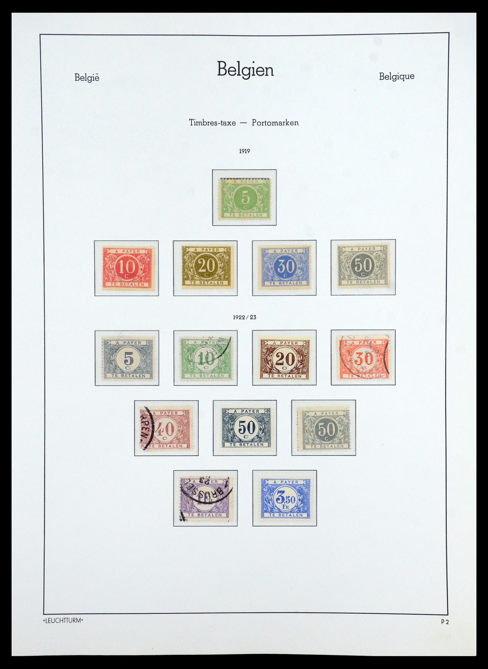 35785 126 - Stamp Collection 35785 Belgium 1849-1960.