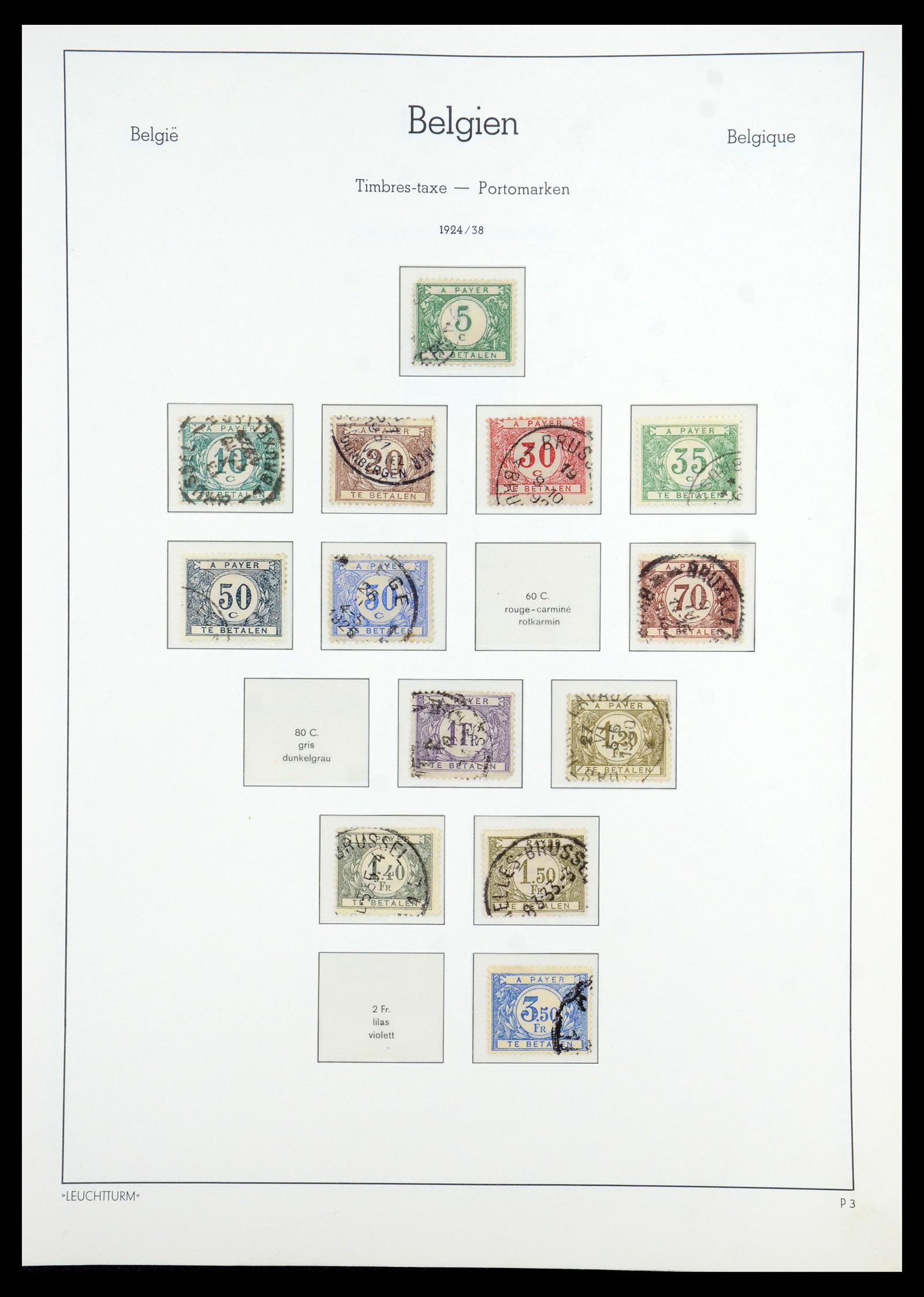 35785 127 - Stamp Collection 35785 Belgium 1849-1960.