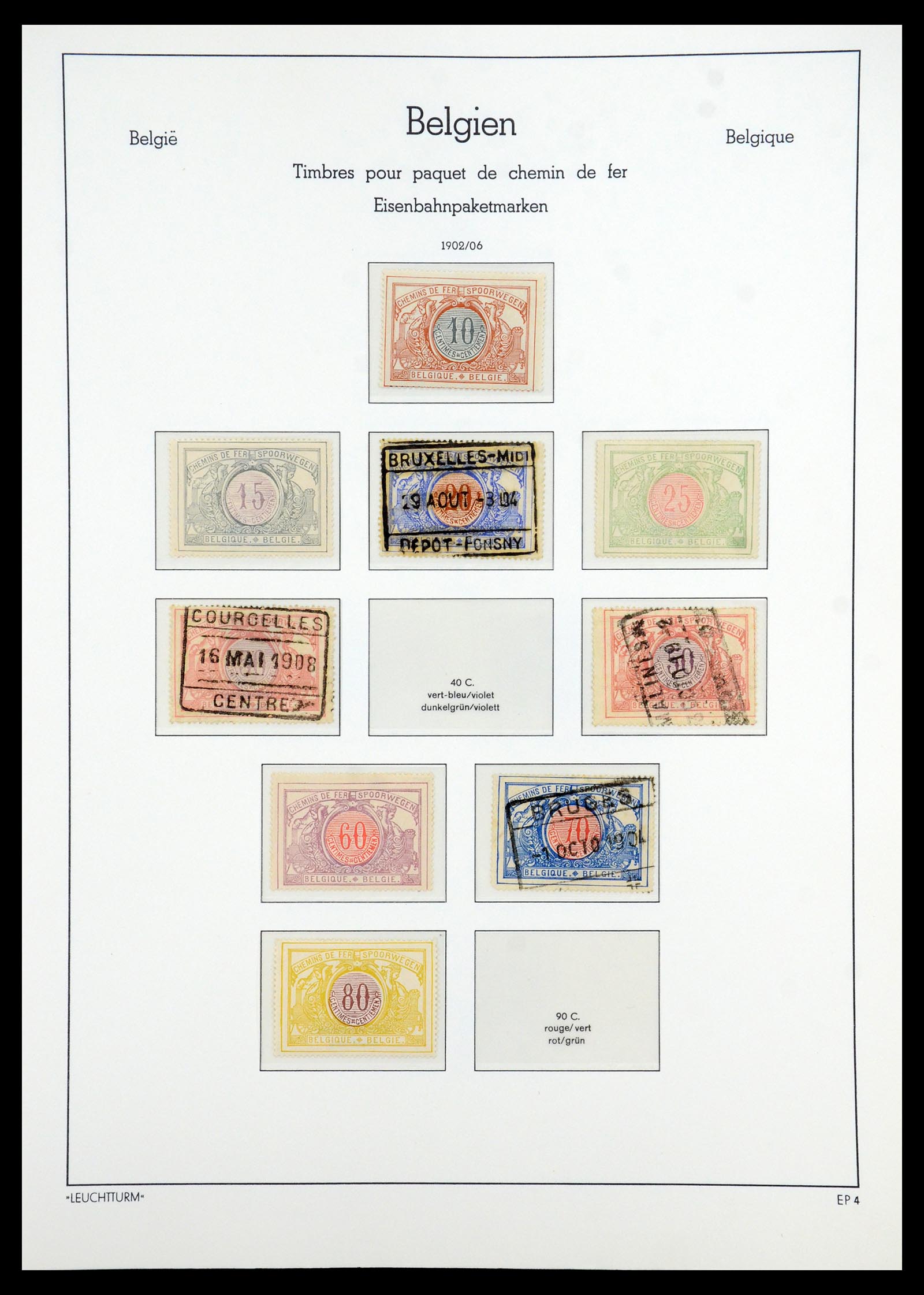 35785 133 - Stamp Collection 35785 Belgium 1849-1960.