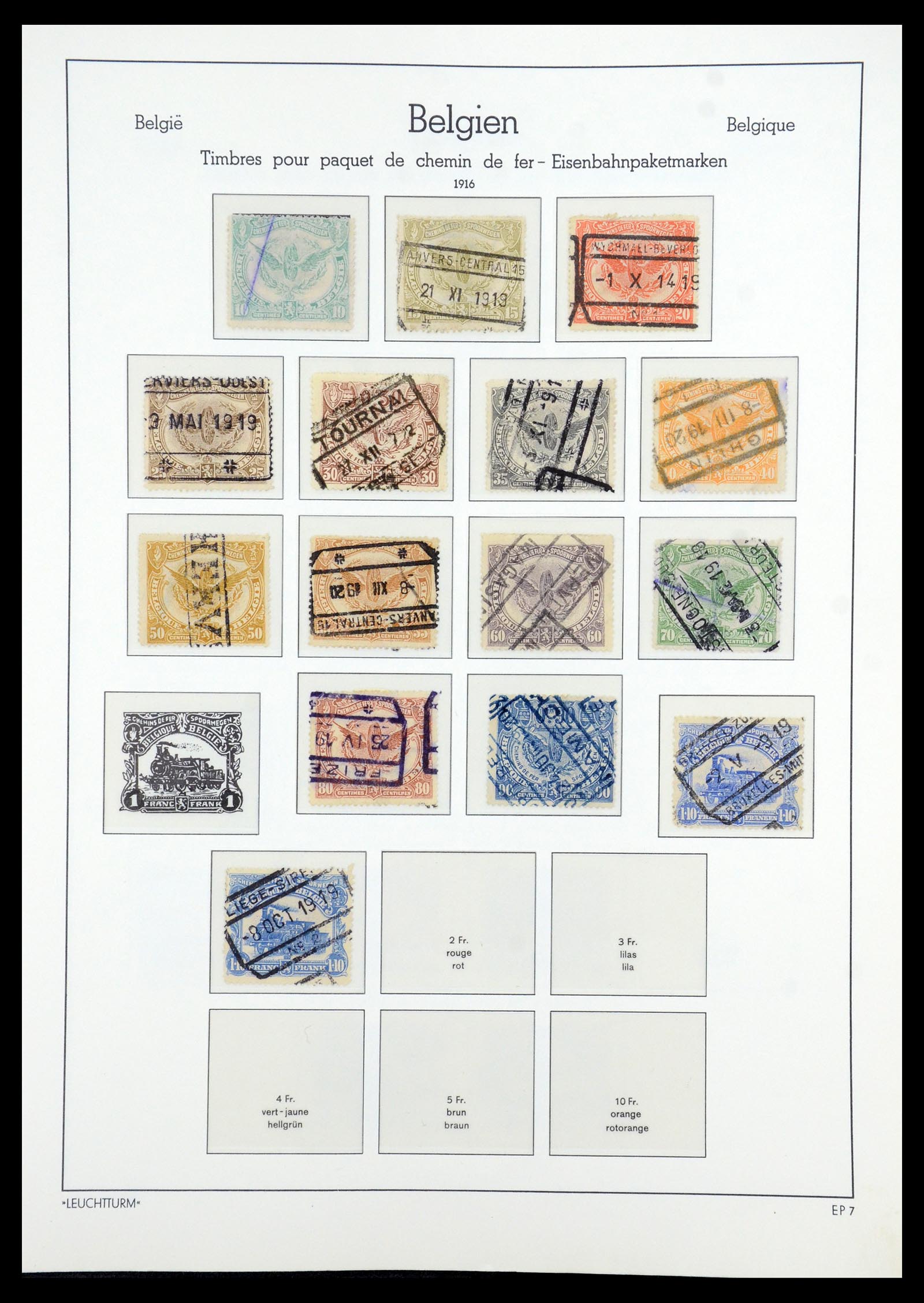 35785 136 - Stamp Collection 35785 Belgium 1849-1960.