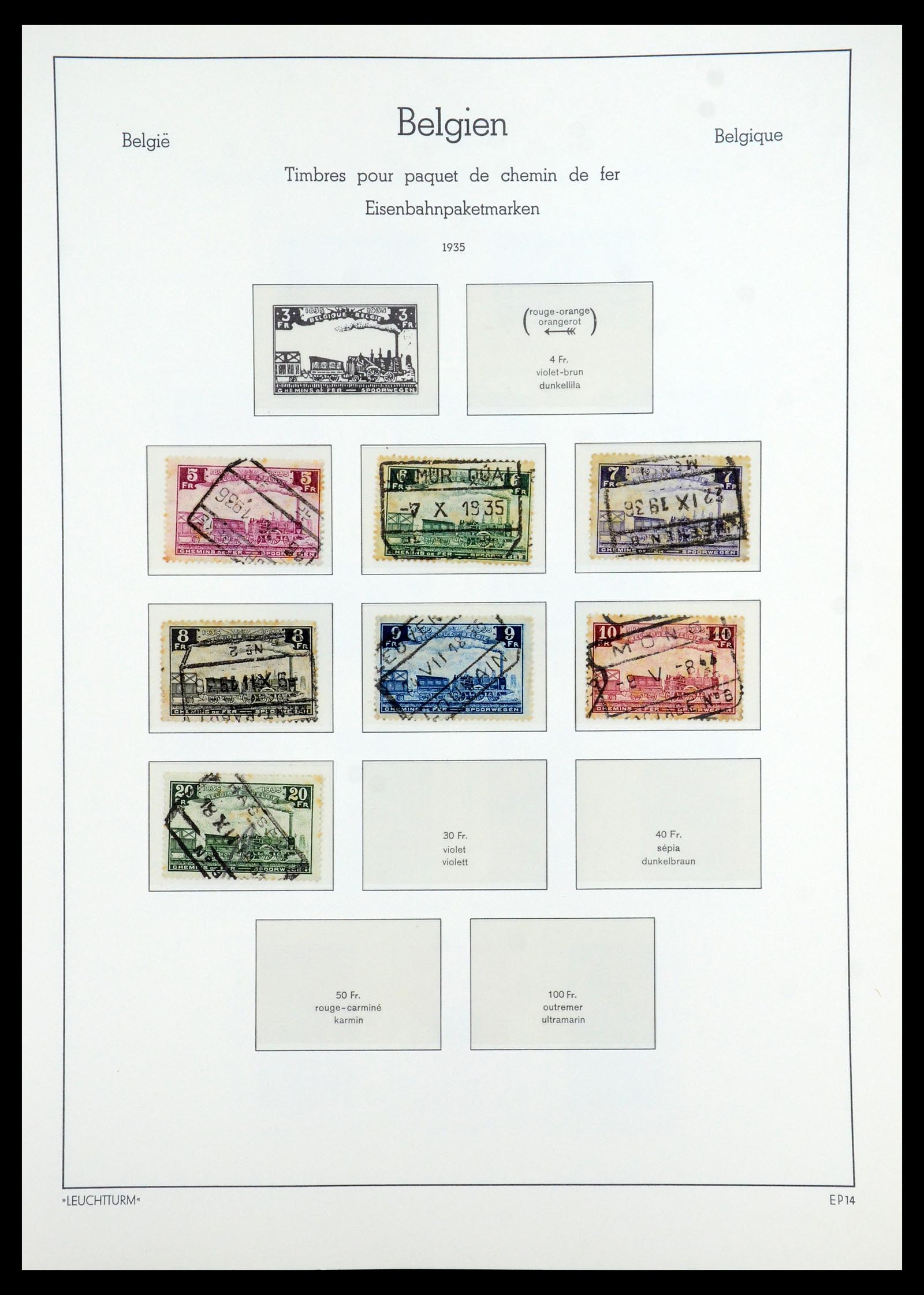 35785 144 - Stamp Collection 35785 Belgium 1849-1960.