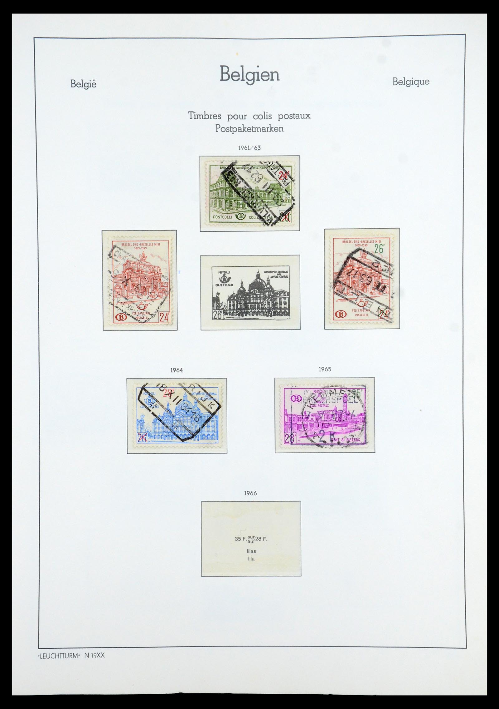 35785 158 - Stamp Collection 35785 Belgium 1849-1960.