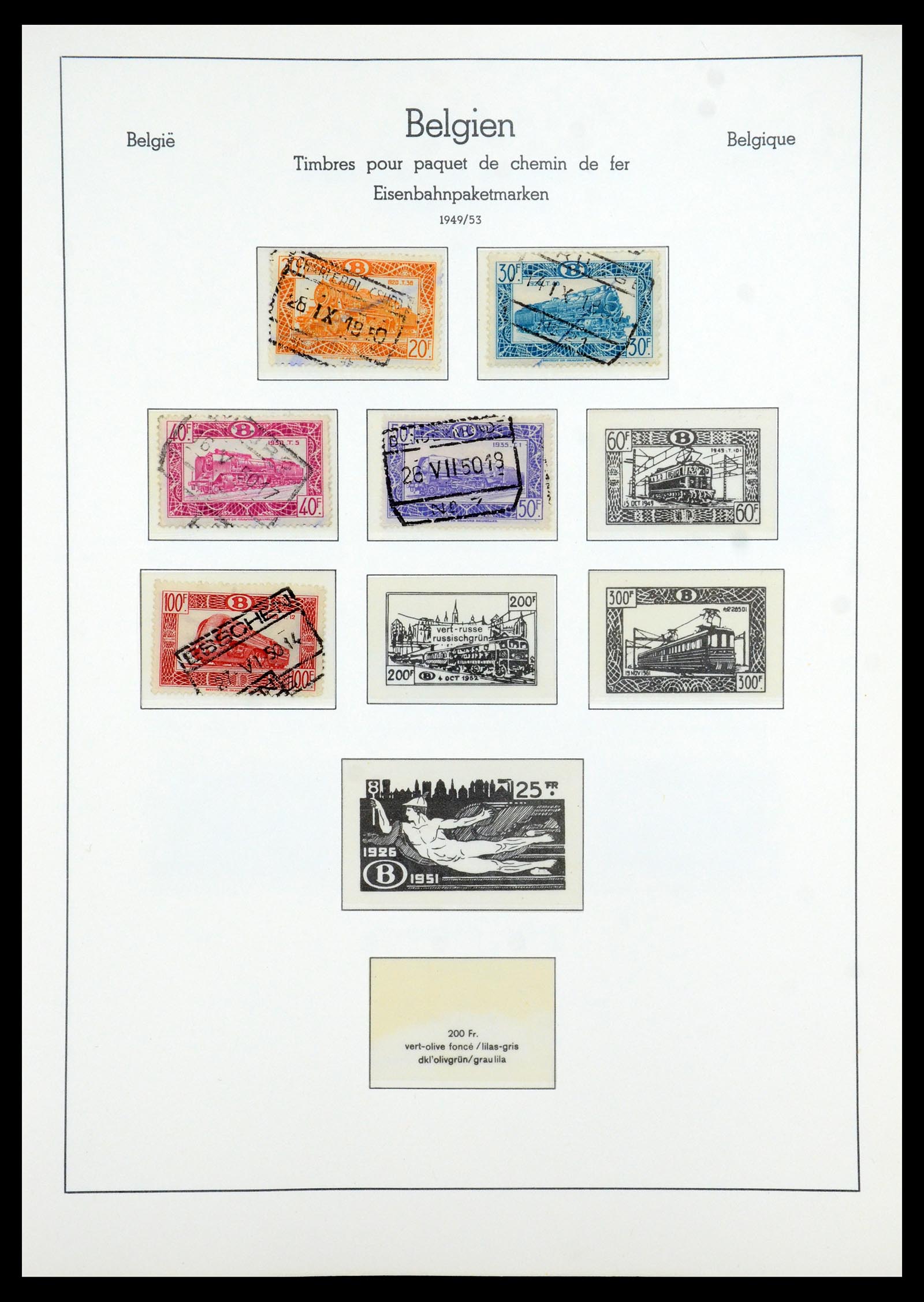 35785 160 - Stamp Collection 35785 Belgium 1849-1960.