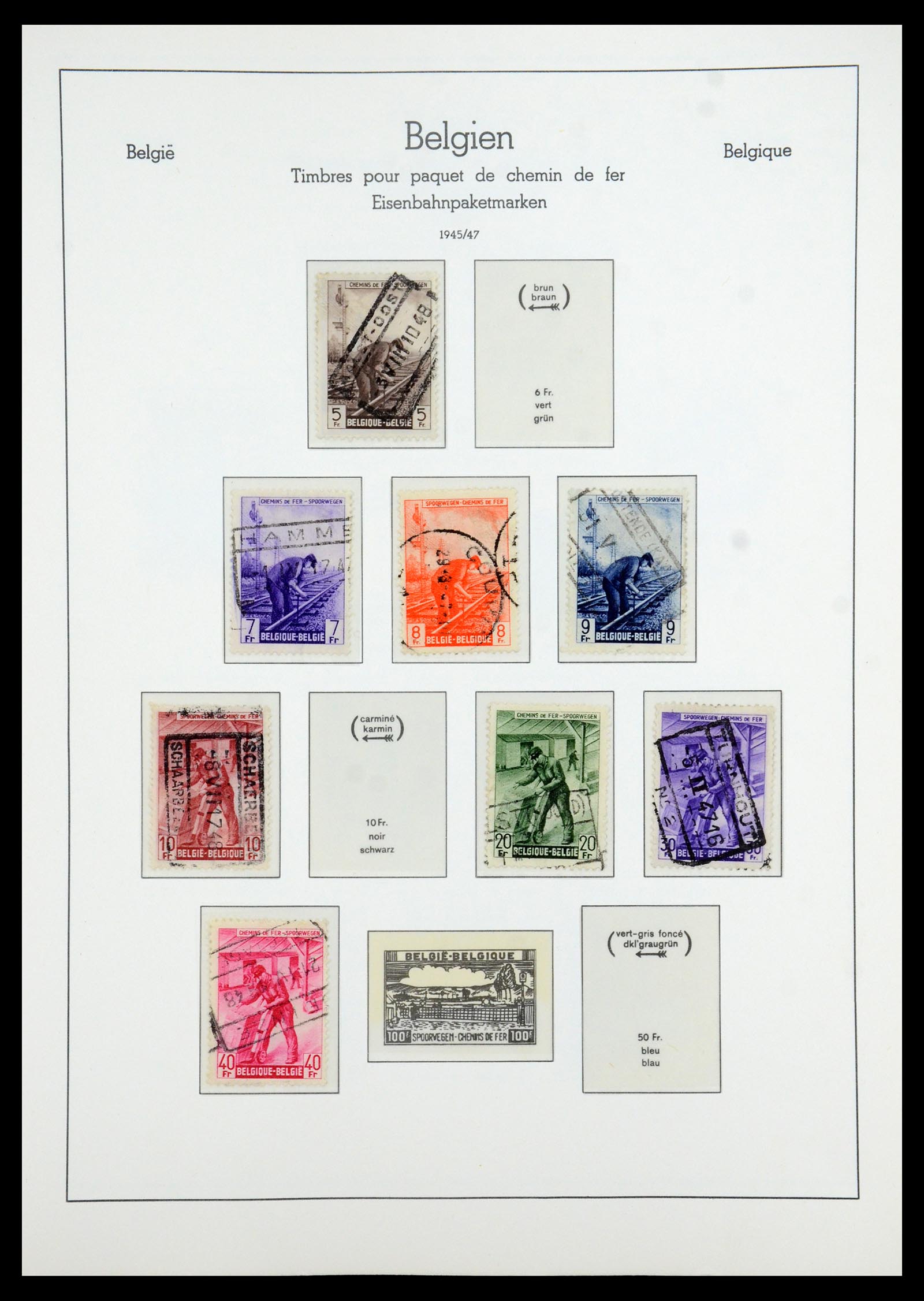 35785 162 - Stamp Collection 35785 Belgium 1849-1960.