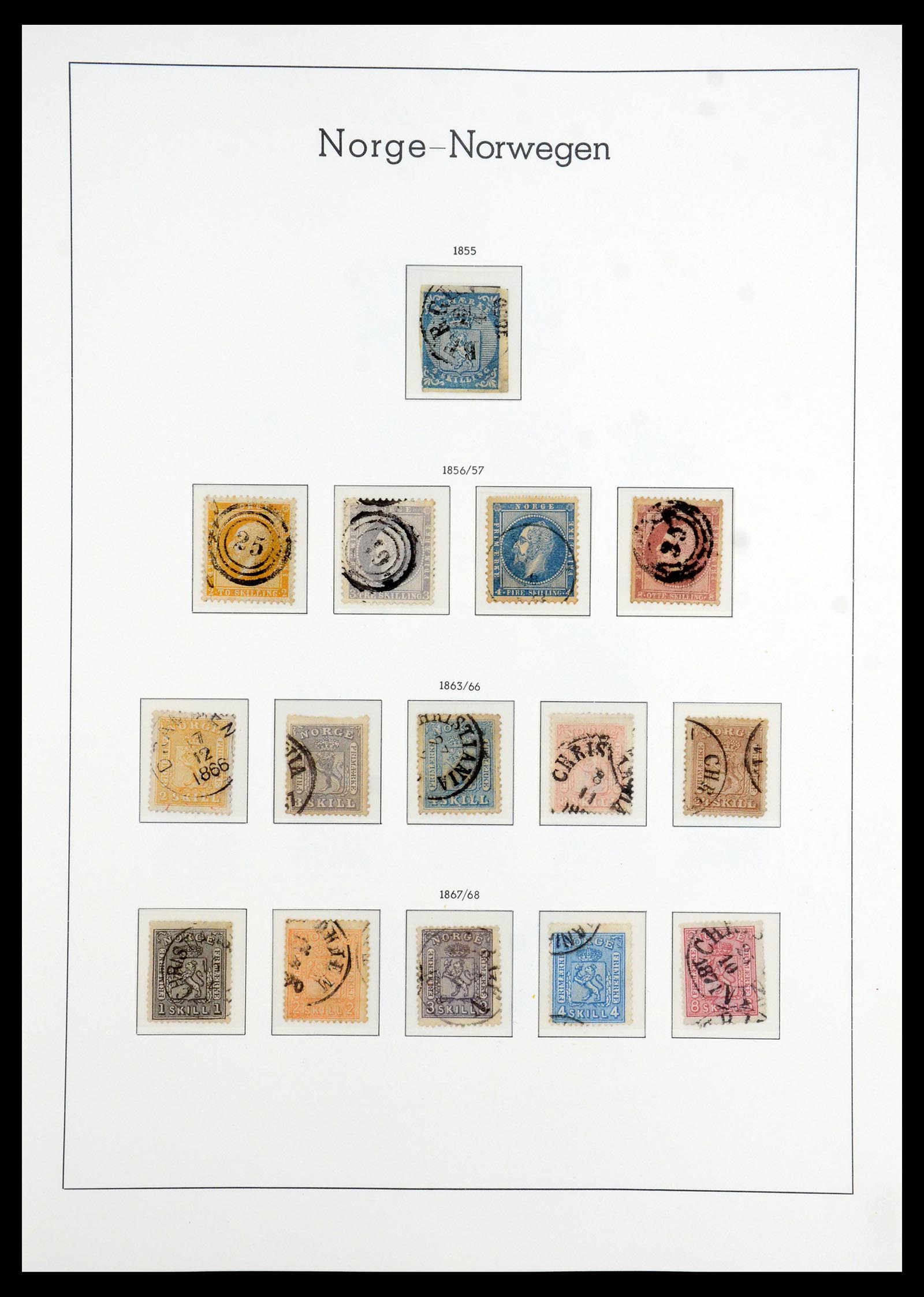 35786 001 - Postzegelverzameling 35786 Noorwegen 1855-1993.