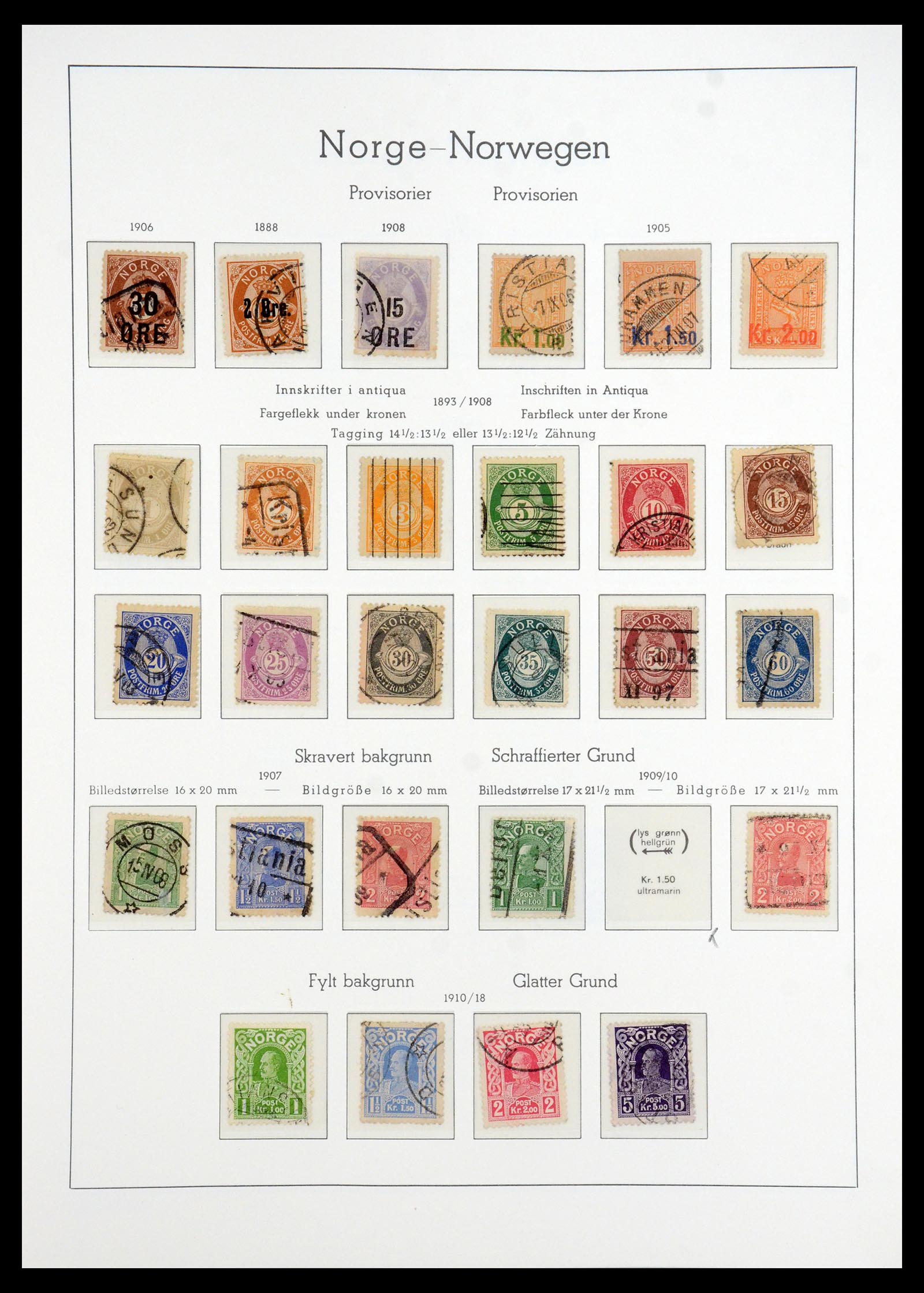 35786 005 - Postzegelverzameling 35786 Noorwegen 1855-1993.