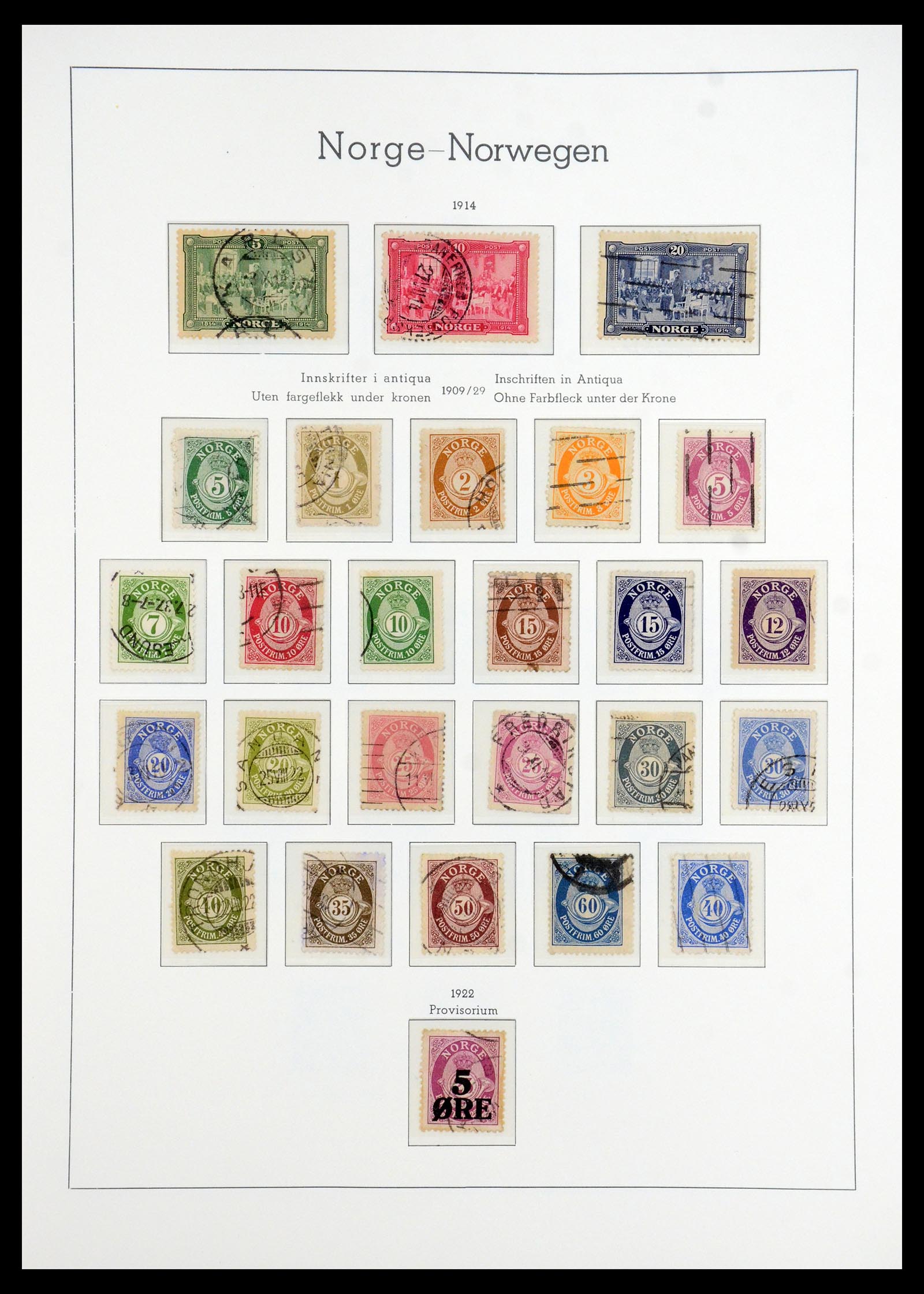 35786 007 - Postzegelverzameling 35786 Noorwegen 1855-1993.