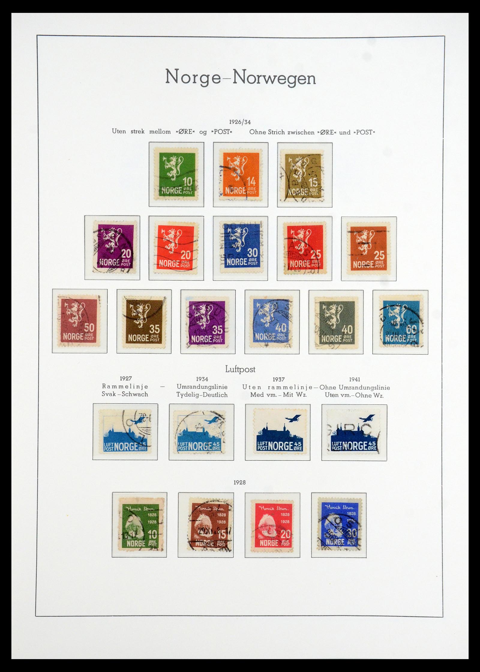 35786 009 - Postzegelverzameling 35786 Noorwegen 1855-1993.