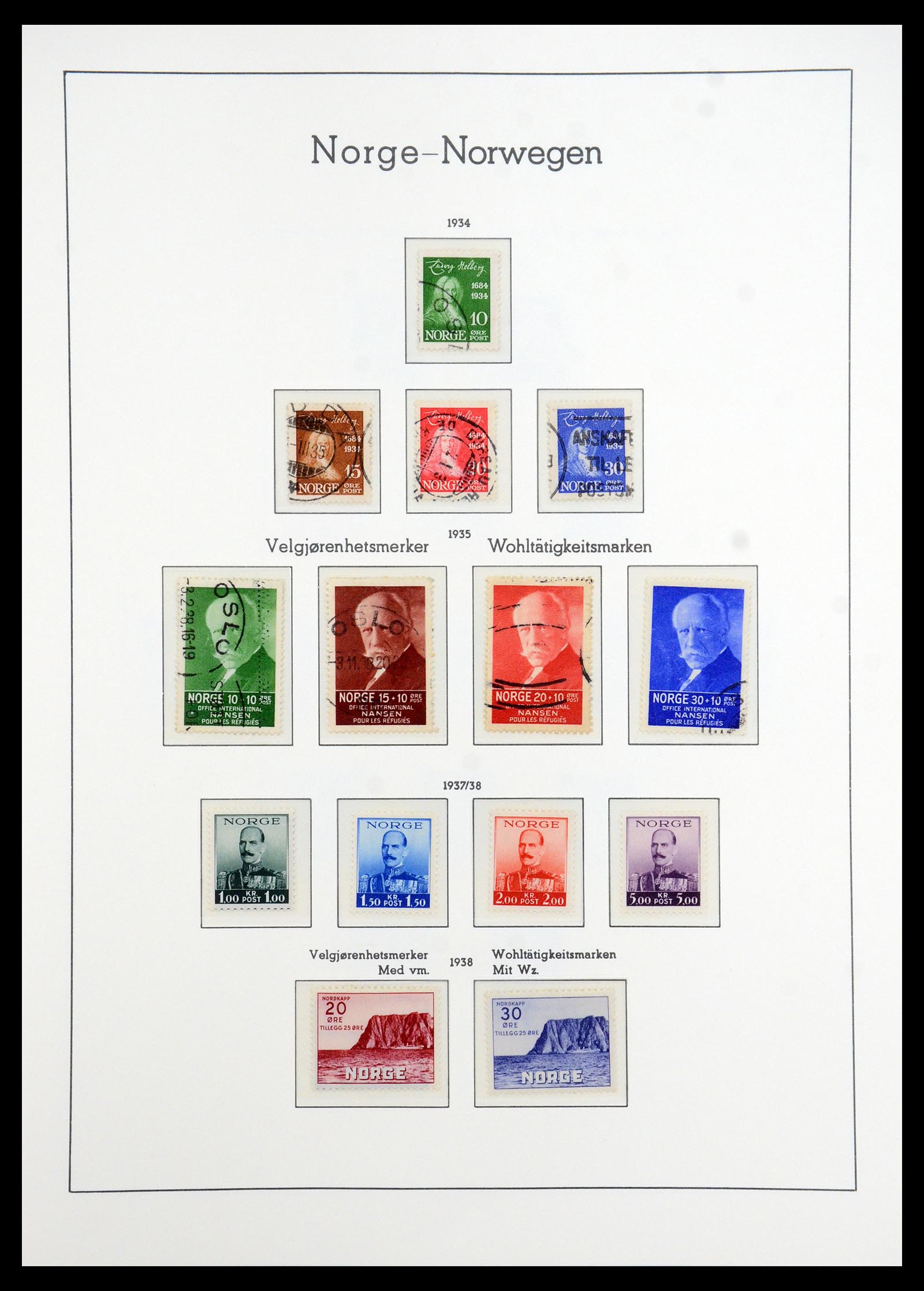 35786 012 - Postzegelverzameling 35786 Noorwegen 1855-1993.