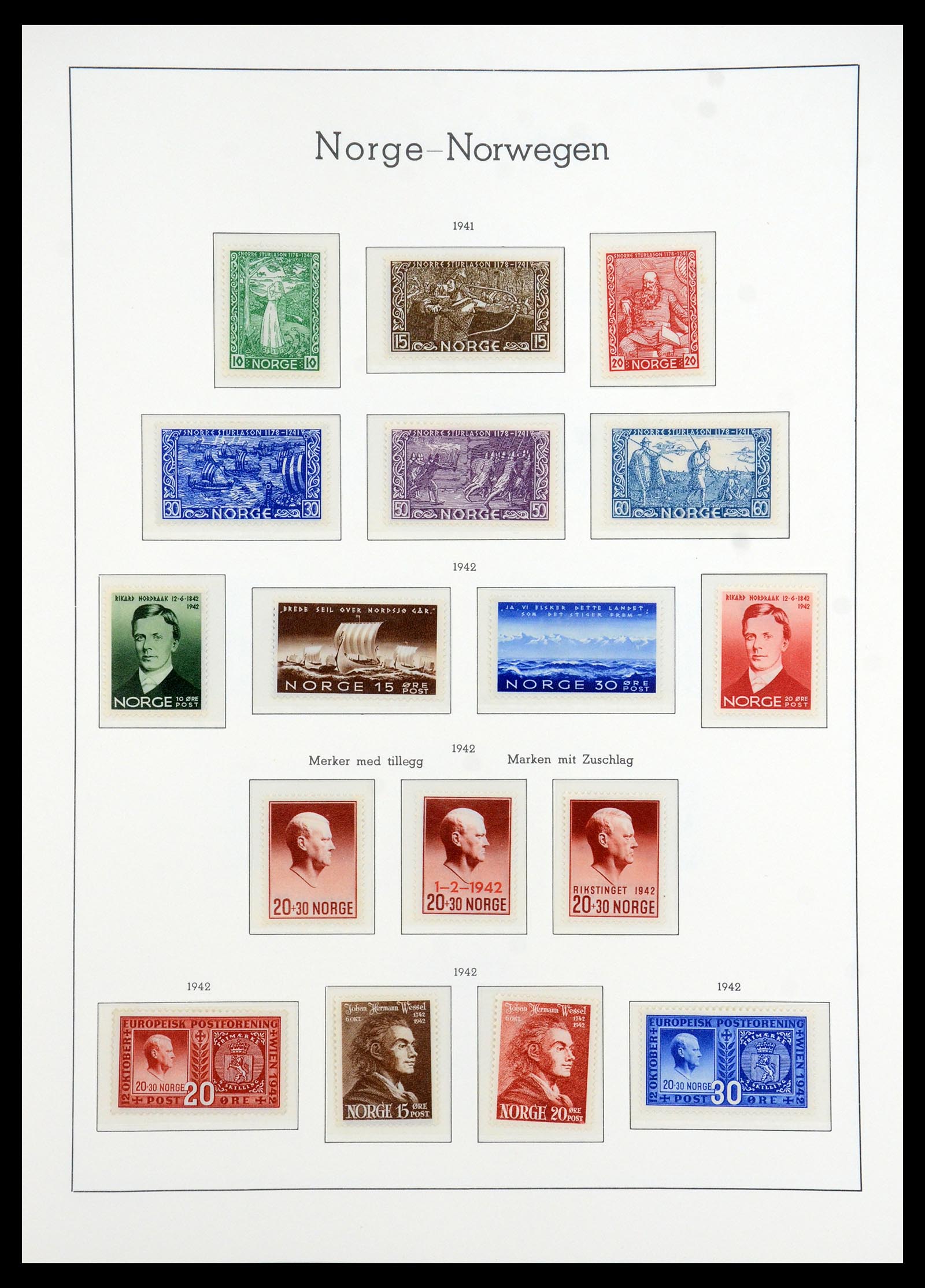 35786 019 - Postzegelverzameling 35786 Noorwegen 1855-1993.